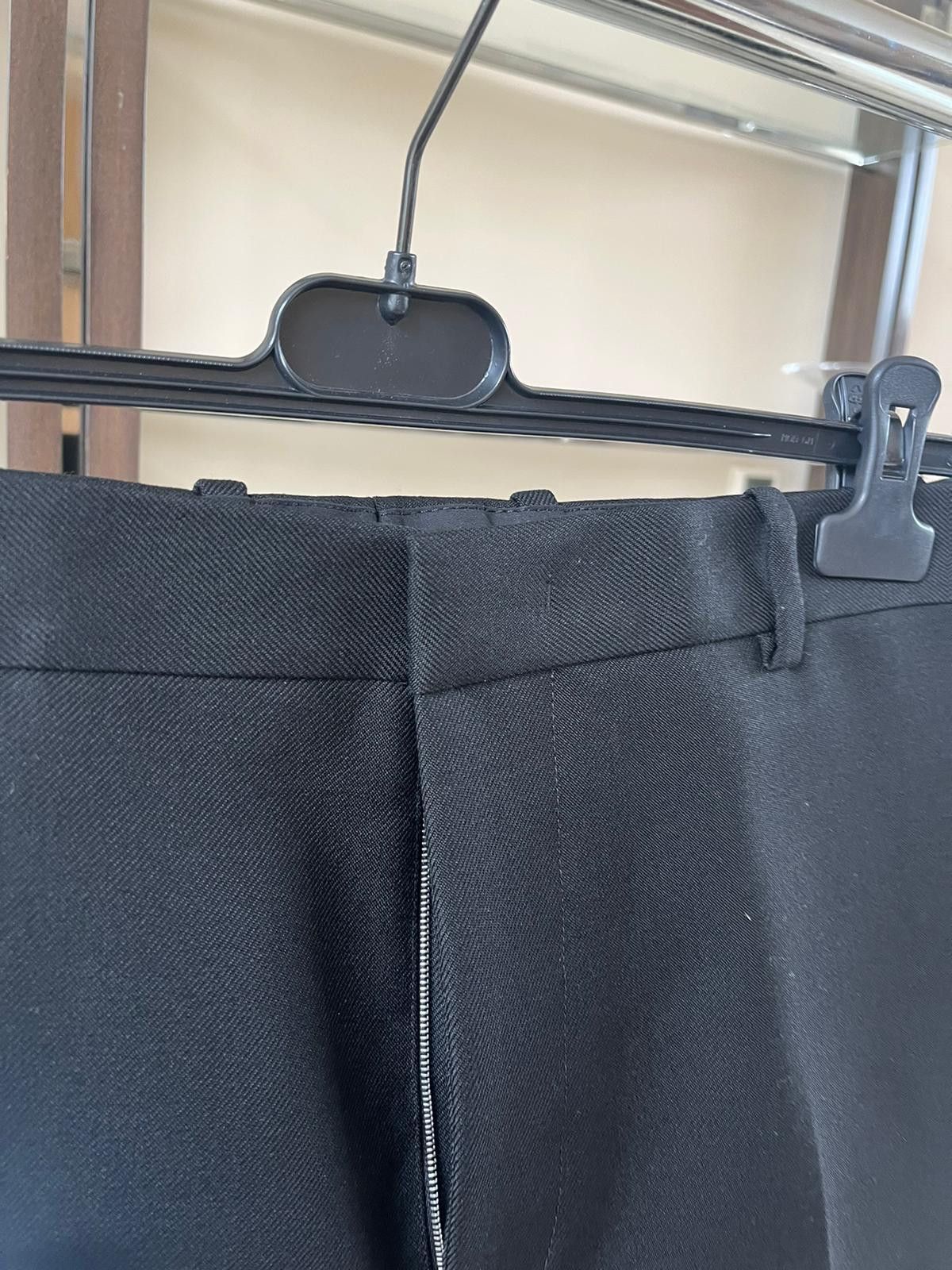 Jil Sander Heavy Wool Zipper Pants in Black Size US 32 / EU 48 - 7 Thumbnail