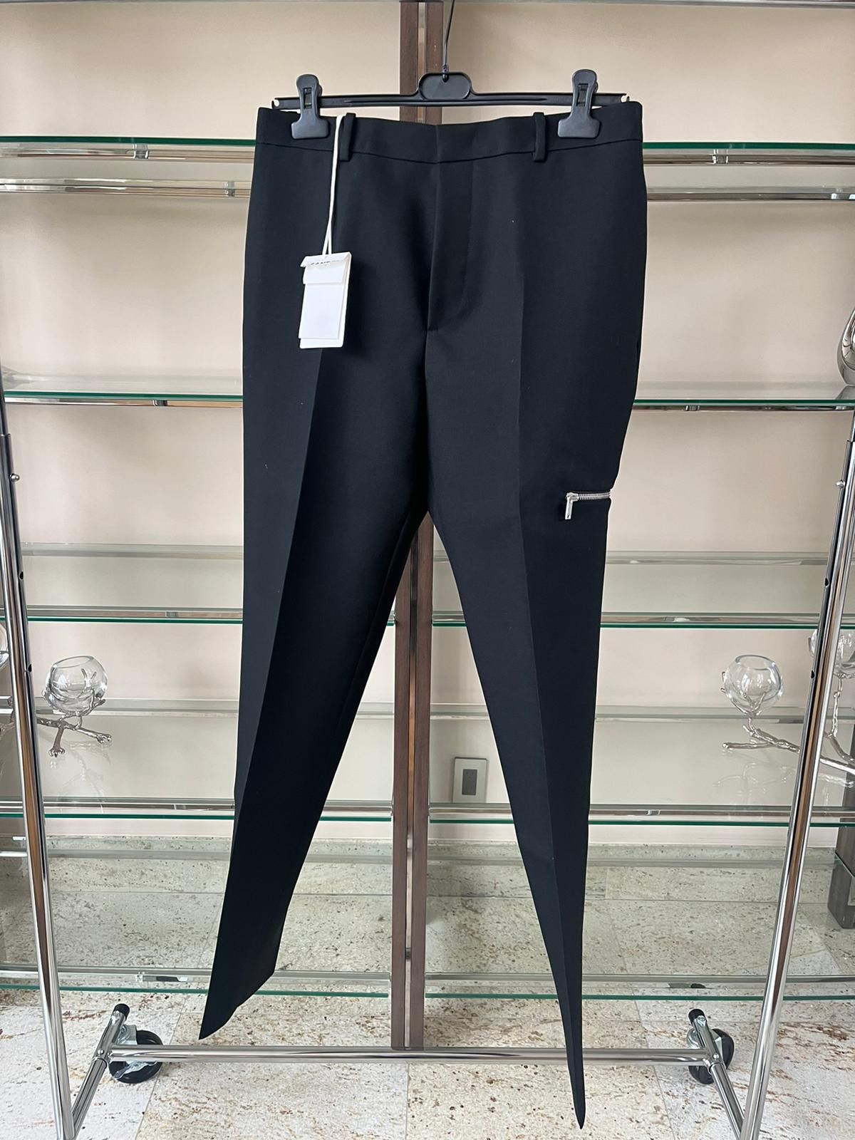 Jil Sander Heavy Wool Zipper Pants in Black Size US 32 / EU 48 - 10 Thumbnail