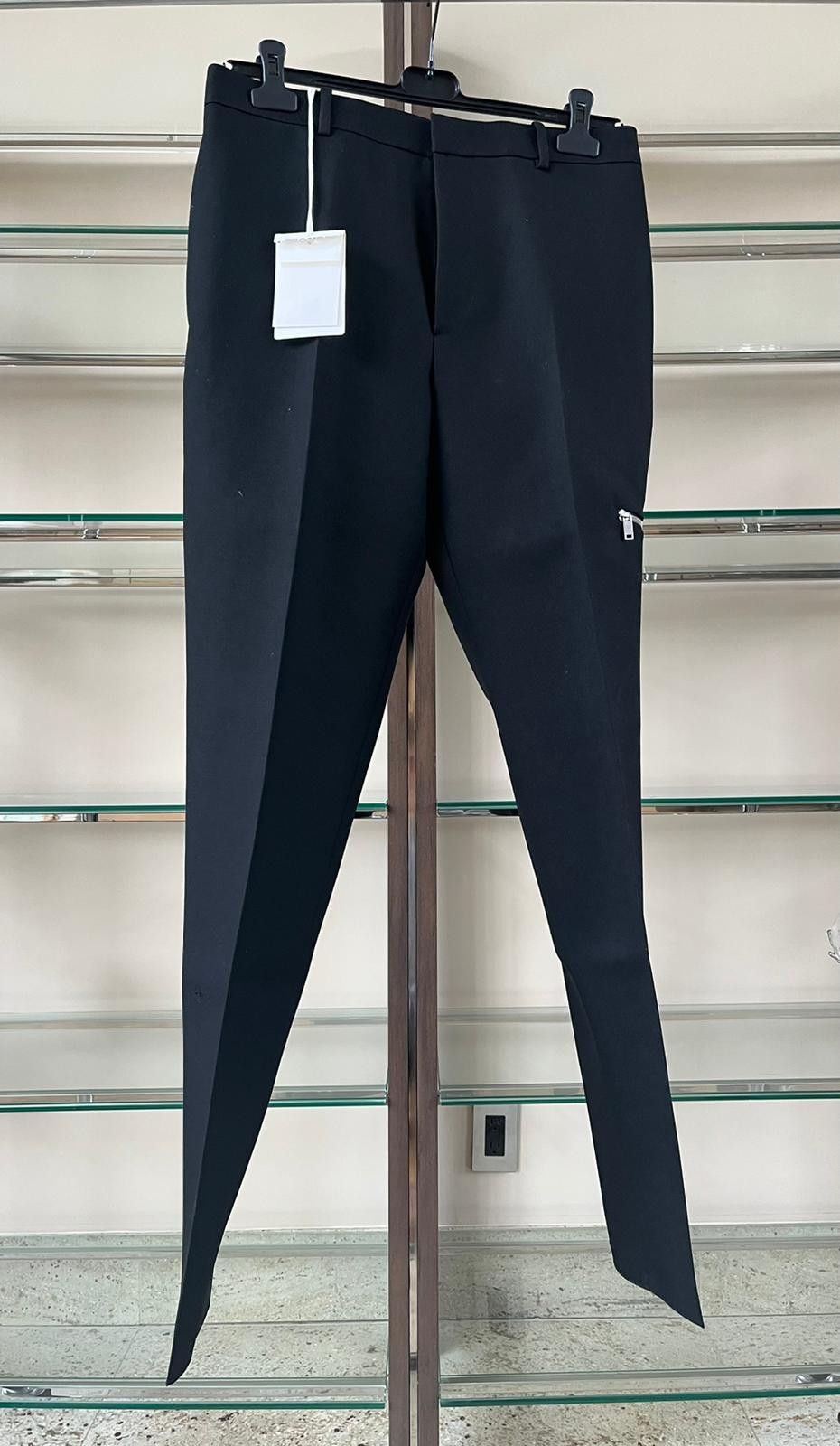 Jil Sander Heavy Wool Zipper Pants in Black Size US 32 / EU 48 - 2 Thumbnail