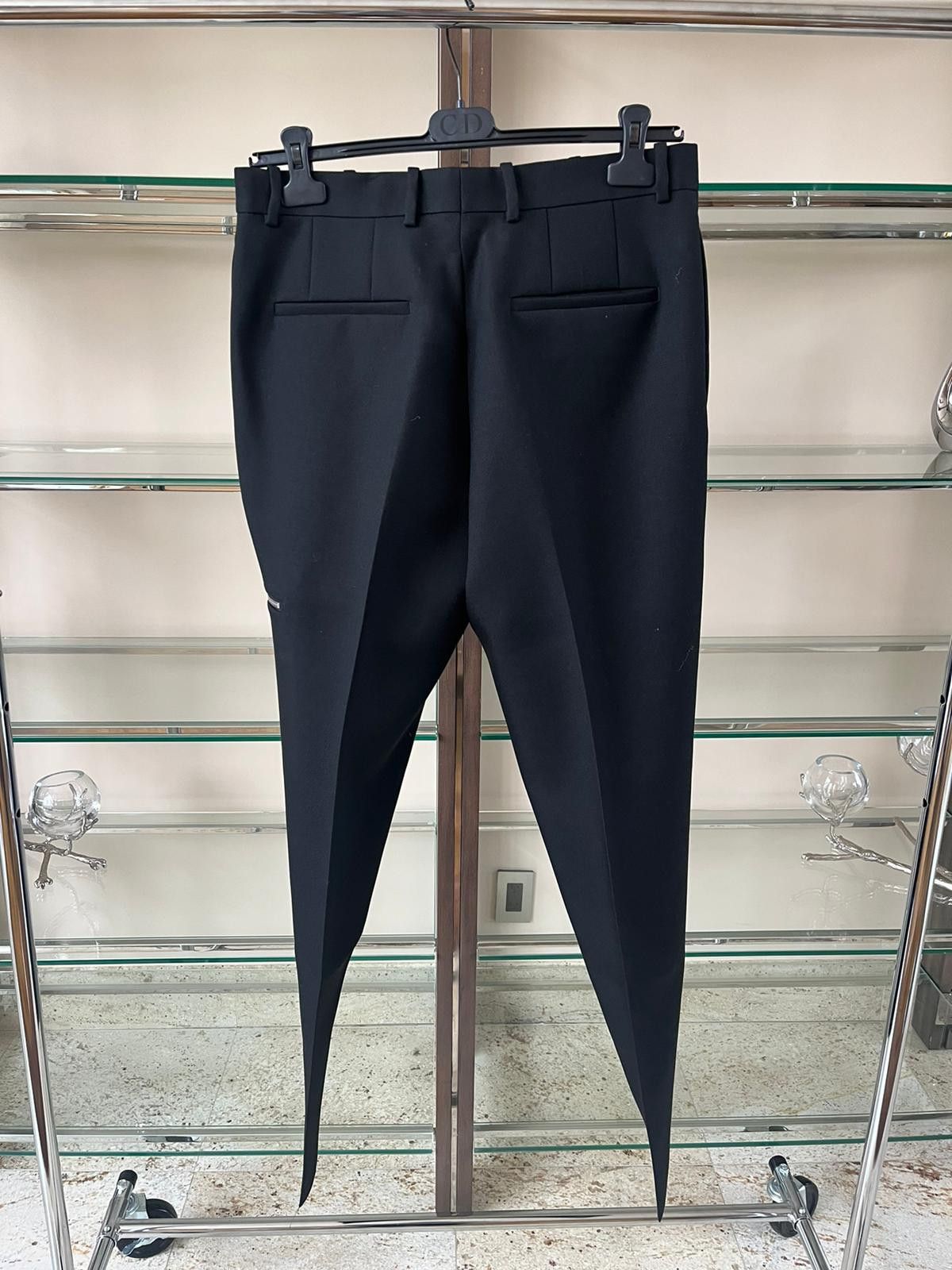 Jil Sander Heavy Wool Zipper Pants in Black Size US 32 / EU 48 - 9 Thumbnail