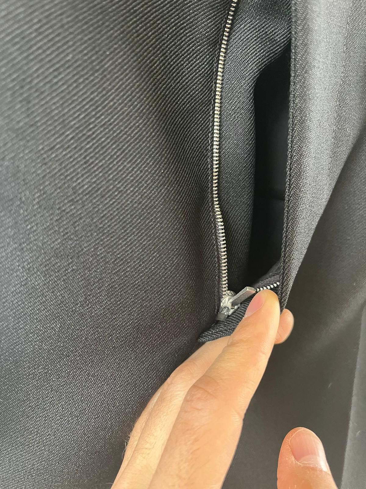 Jil Sander Heavy Wool Zipper Pants in Black Size US 32 / EU 48 - 5 Thumbnail