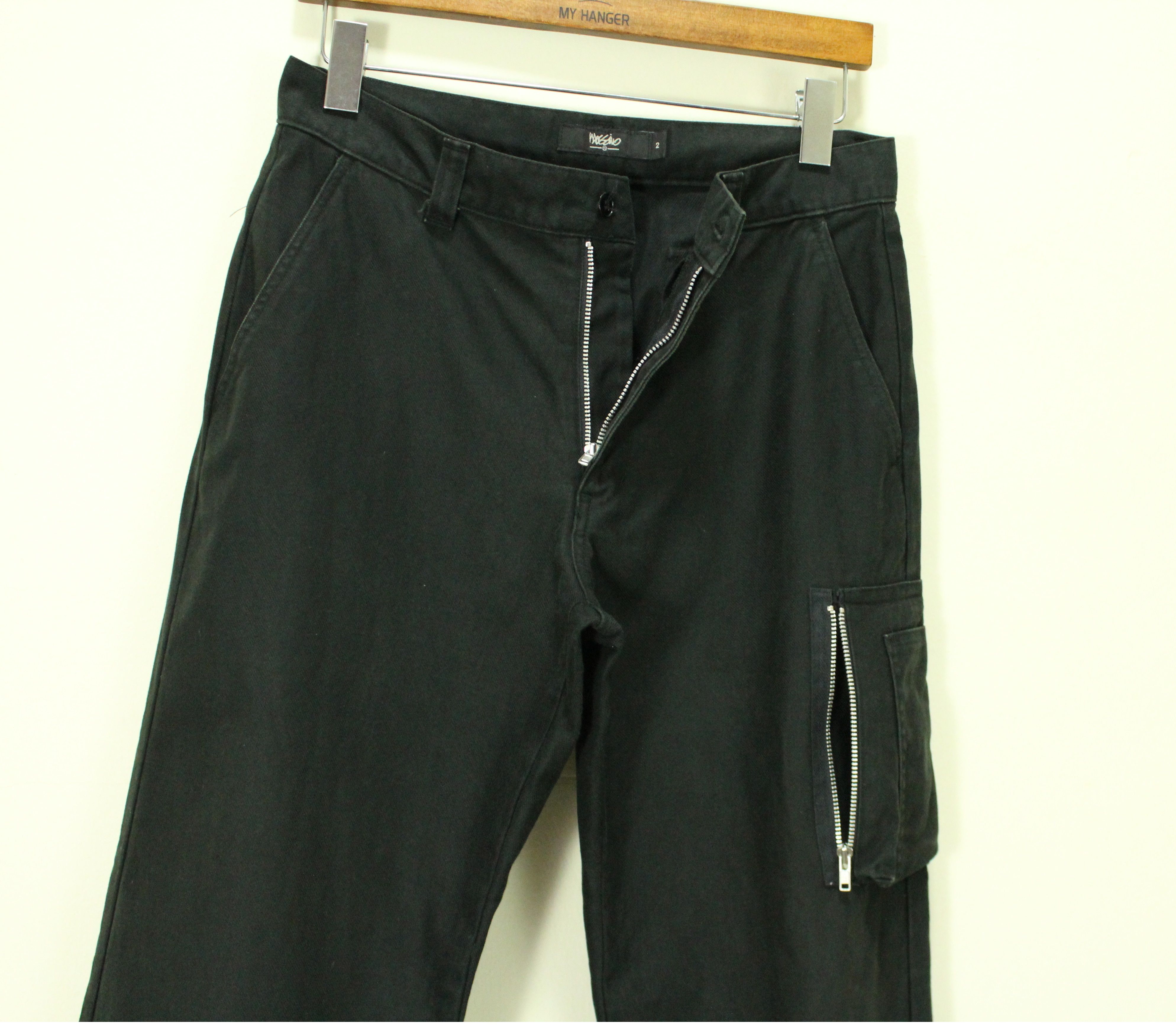 Vintage MOSSIMO Pants Side Zipper Pocket Minimalist Cargos Utility Size US 29 - 8 Thumbnail
