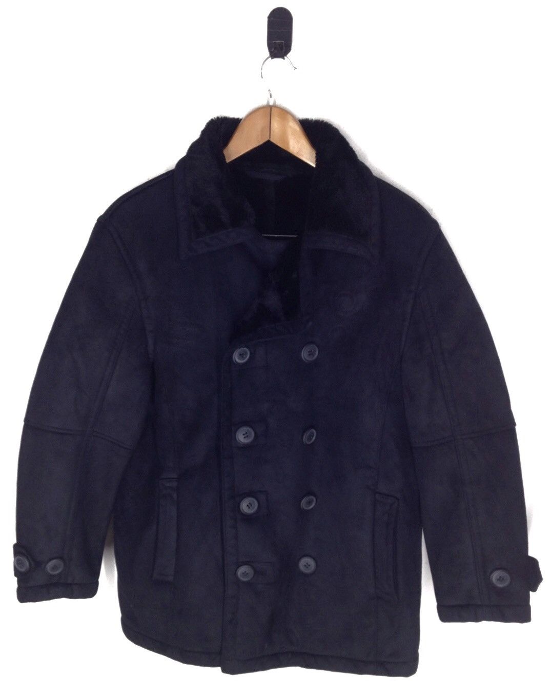 Vintage × Zippo Zippo Shearling-Lined Double-Breasted Peacoat Jacket Size M Size US M / EU 48-50 / 2 - 1 Thumbnail