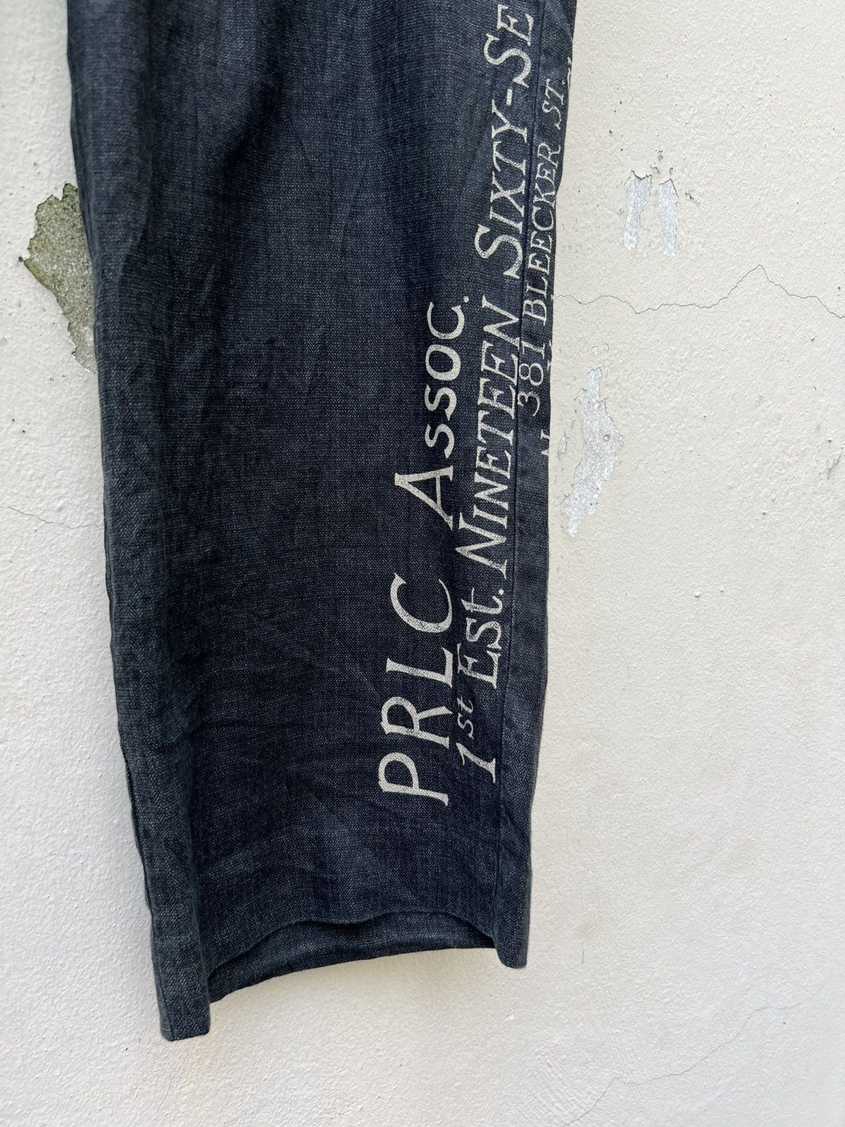 Polo Ralph Lauren Vintage Polo Ralph Lauren Fade Black Linen Trouser Pant Size US 34 / EU 50 - 15 Thumbnail
