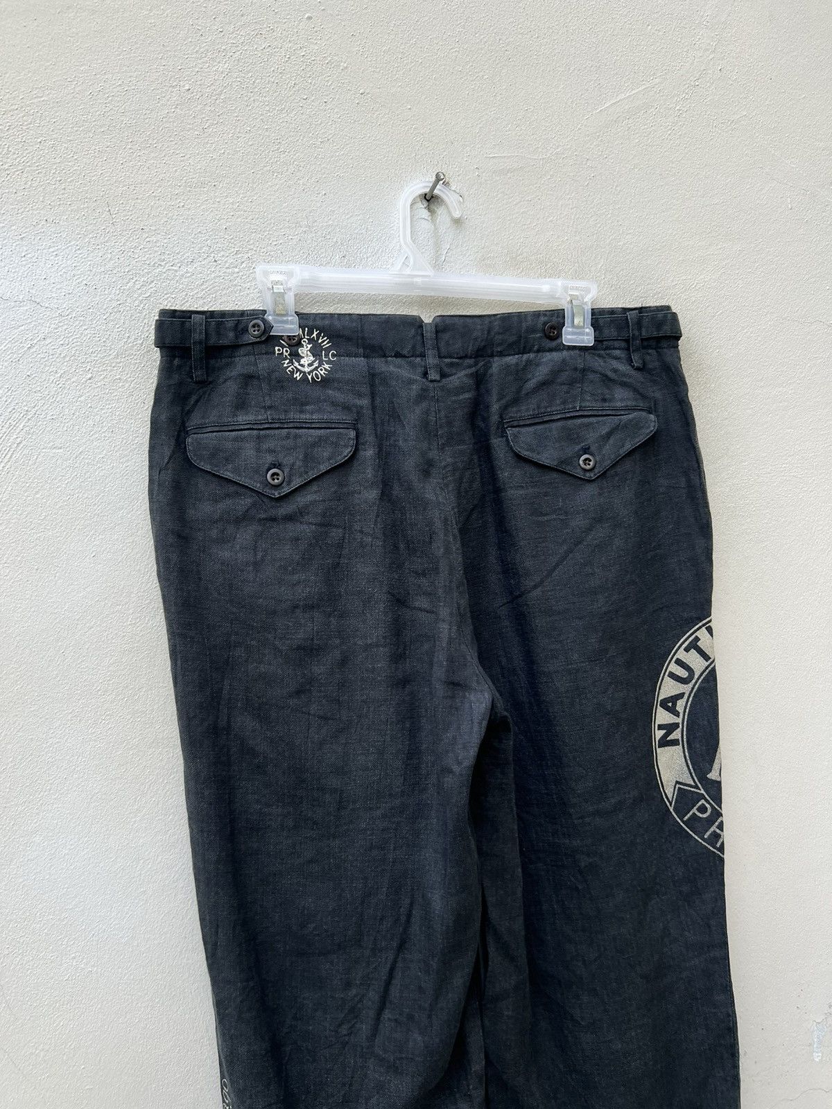 Polo Ralph Lauren Vintage Polo Ralph Lauren Fade Black Linen Trouser Pant Size US 34 / EU 50 - 18 Thumbnail