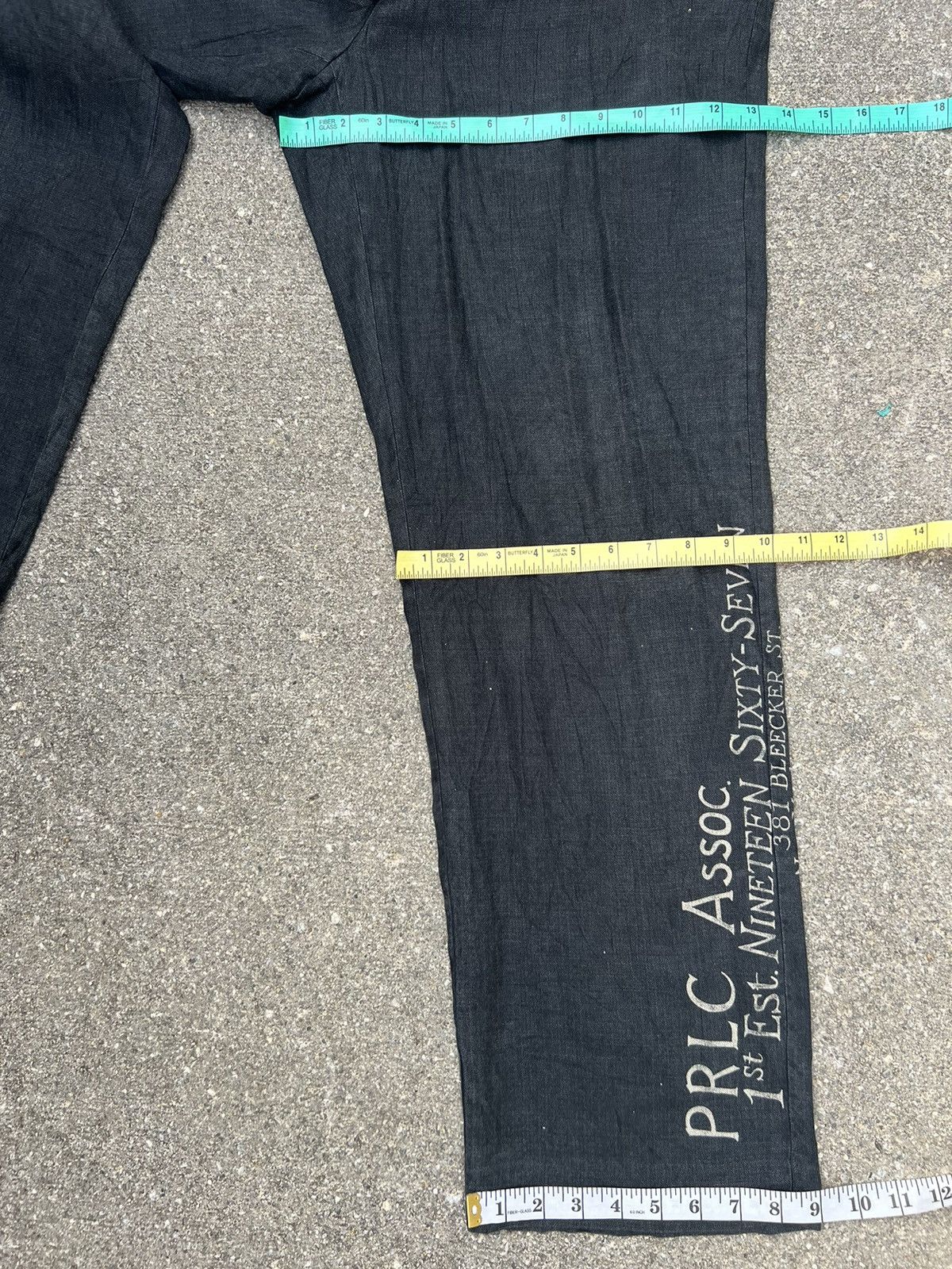 Polo Ralph Lauren Vintage Polo Ralph Lauren Fade Black Linen Trouser Pant Size US 34 / EU 50 - 3 Thumbnail