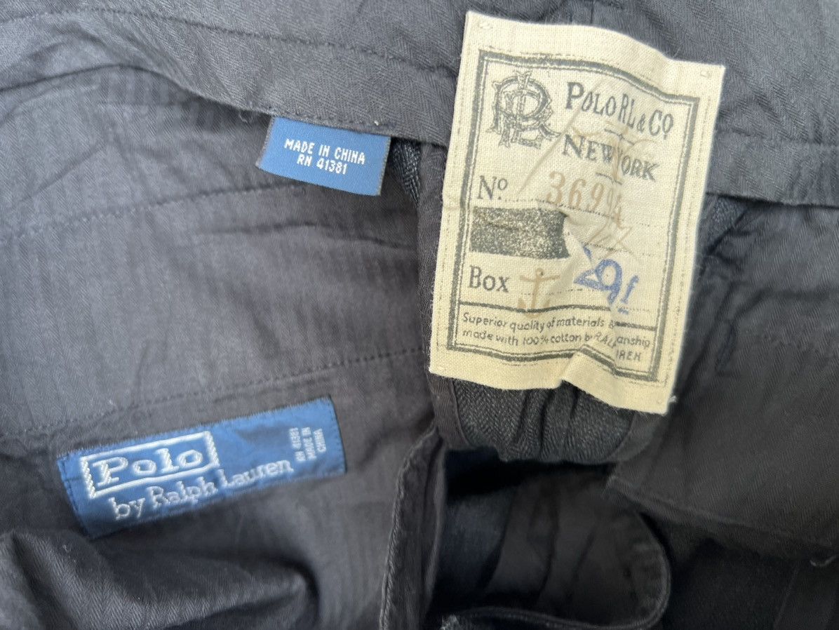 Polo Ralph Lauren Vintage Polo Ralph Lauren Fade Black Linen Trouser Pant Size US 34 / EU 50 - 23 Thumbnail