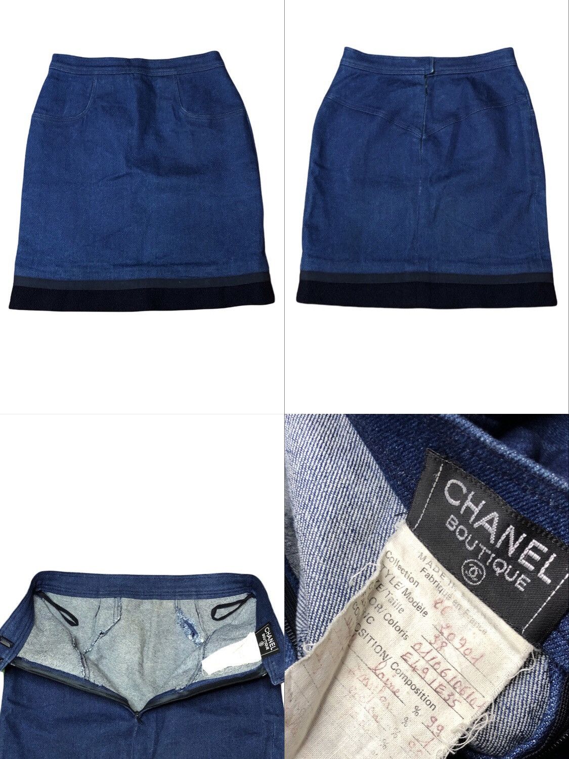 Chanel Vintage Archive Chanel Mini Skirt Signature Washing Tag Size 27" / US 4 / IT 40 - 1 Thumbnail