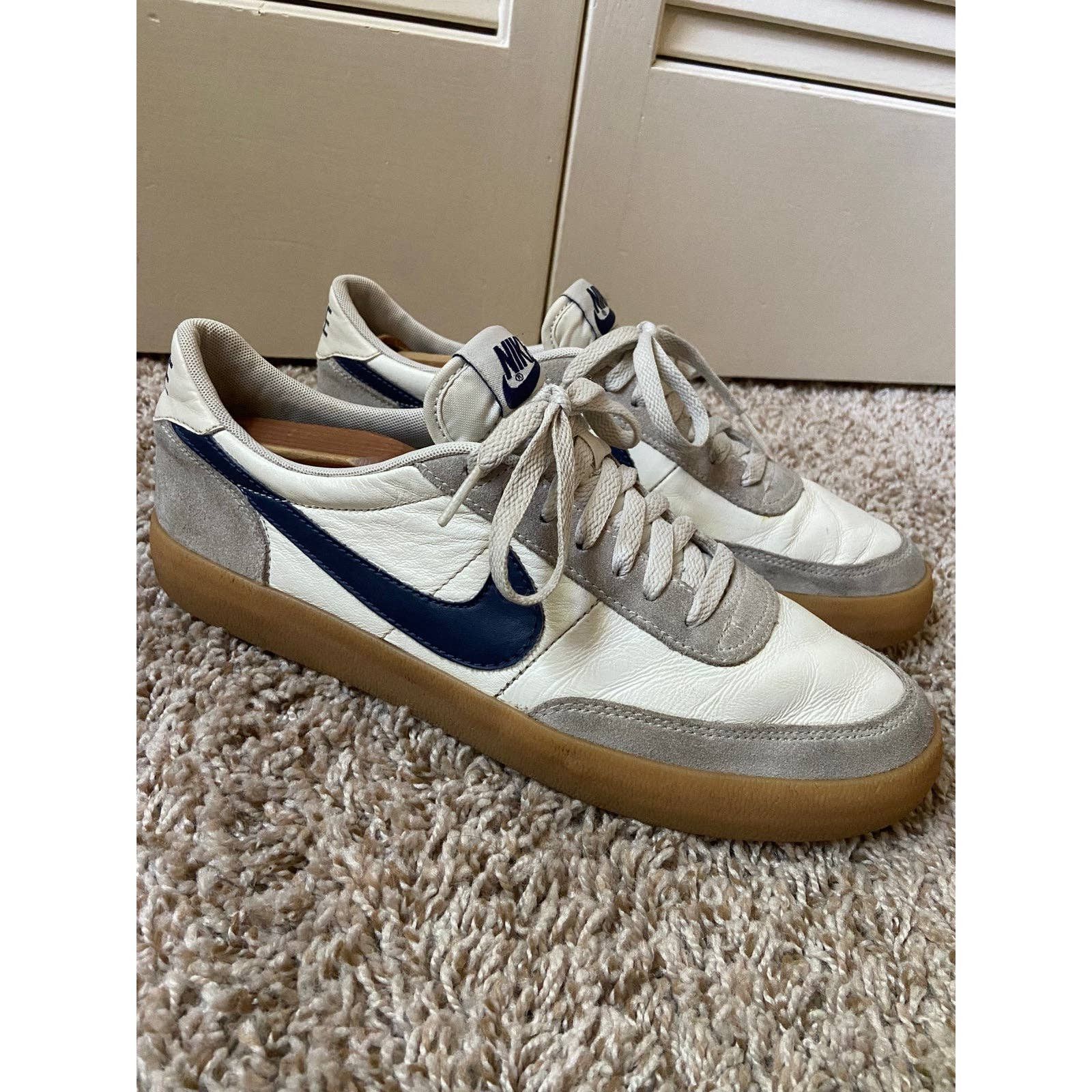 Nike Killshot store 2 J Crew 'Midnight Navy' Sail Gum 2021 Leather Shoes. Size: 8.5