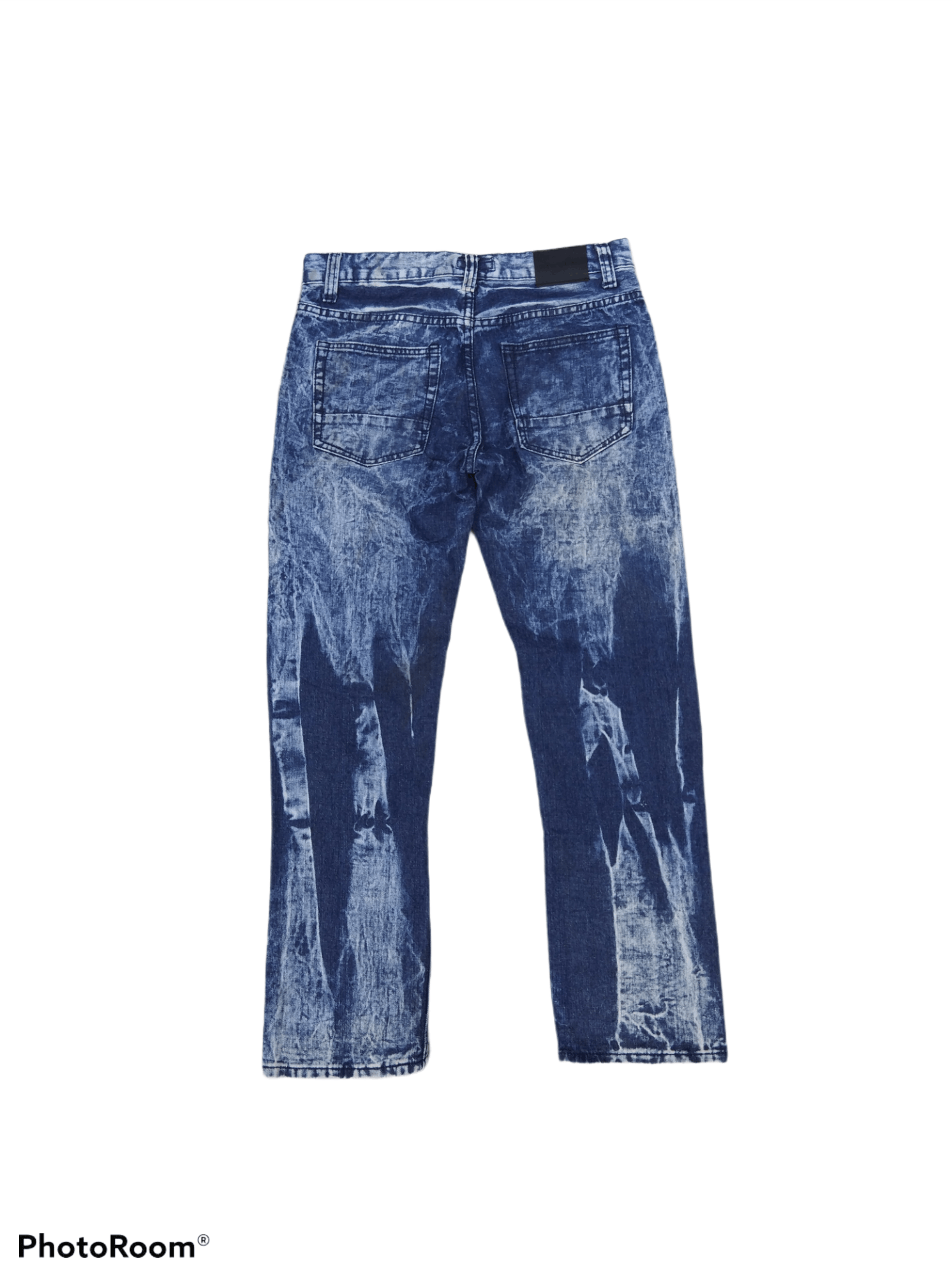 Japanese Brand DiSTRESSED RIPED BLEACH JAPANESE BRAND STEVE JEANS Size US 33 - 2 Thumbnail