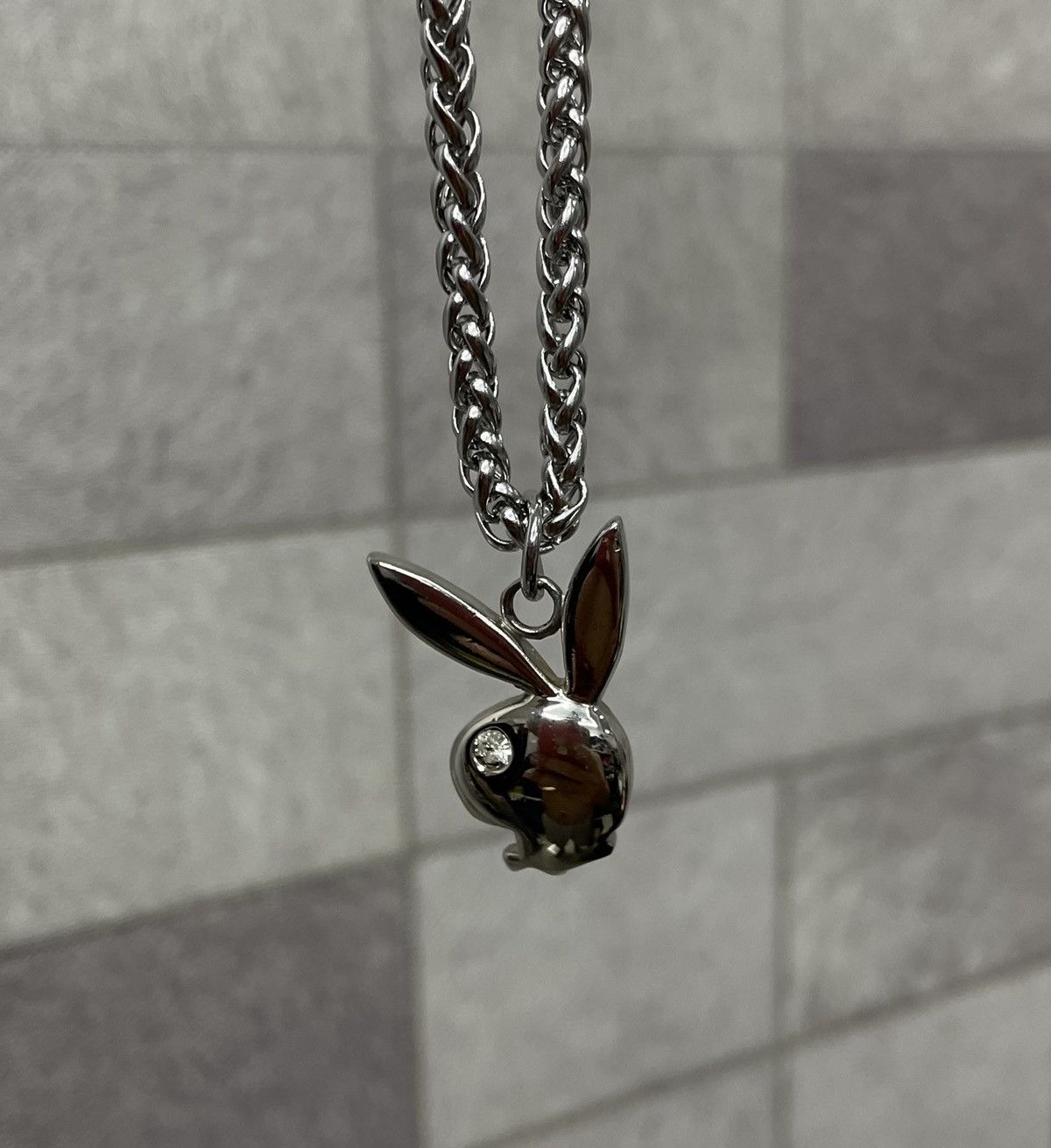 Jewelry Repurposed BUNNY Pendant Custom Dragon Bone Chain Necklace Size ONE SIZE - 3 Thumbnail