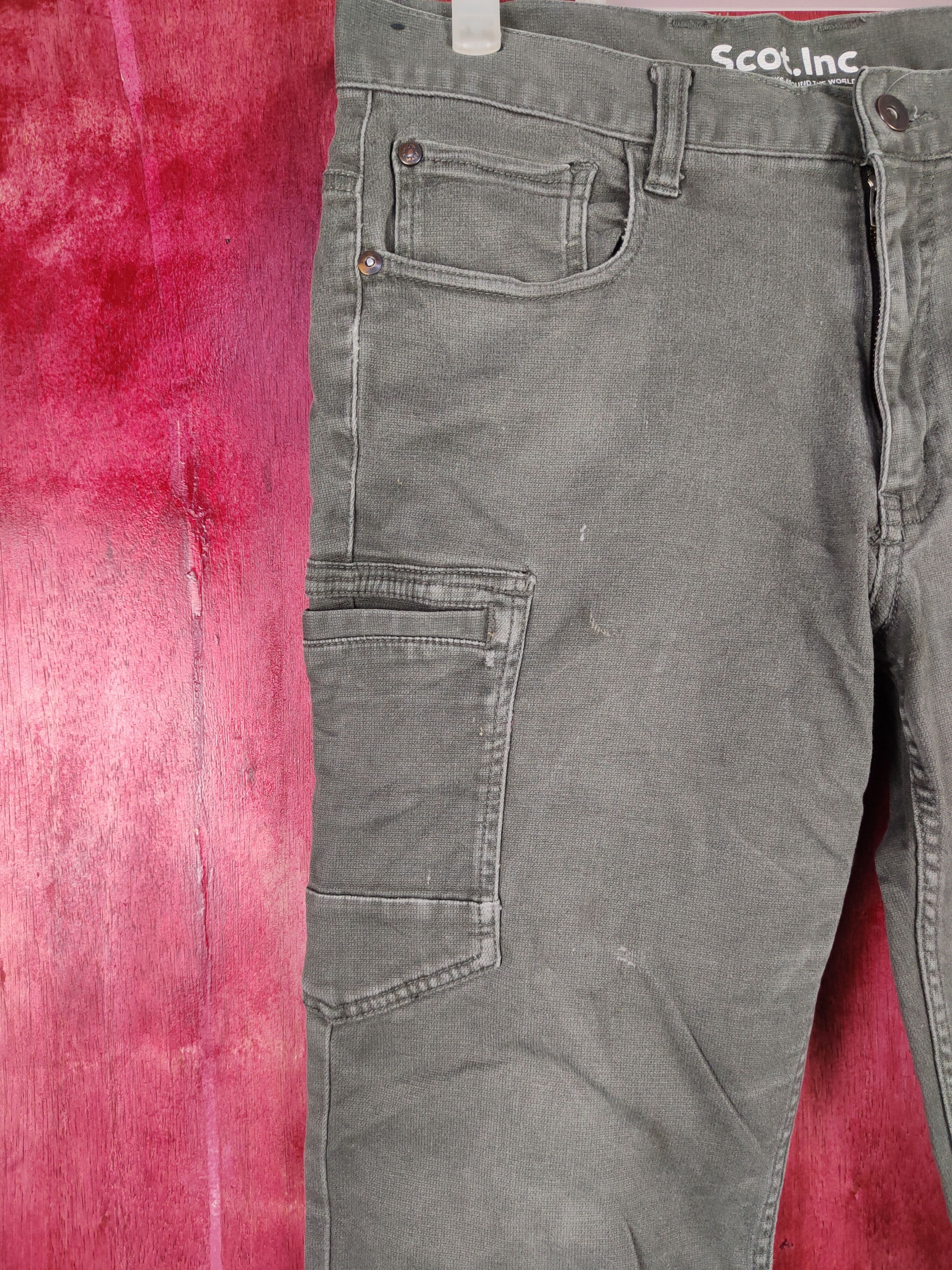 Japanese Brand Scot. Inc Gray utility tactical multi pocket cargo #4684 Size US 31 - 3 Thumbnail
