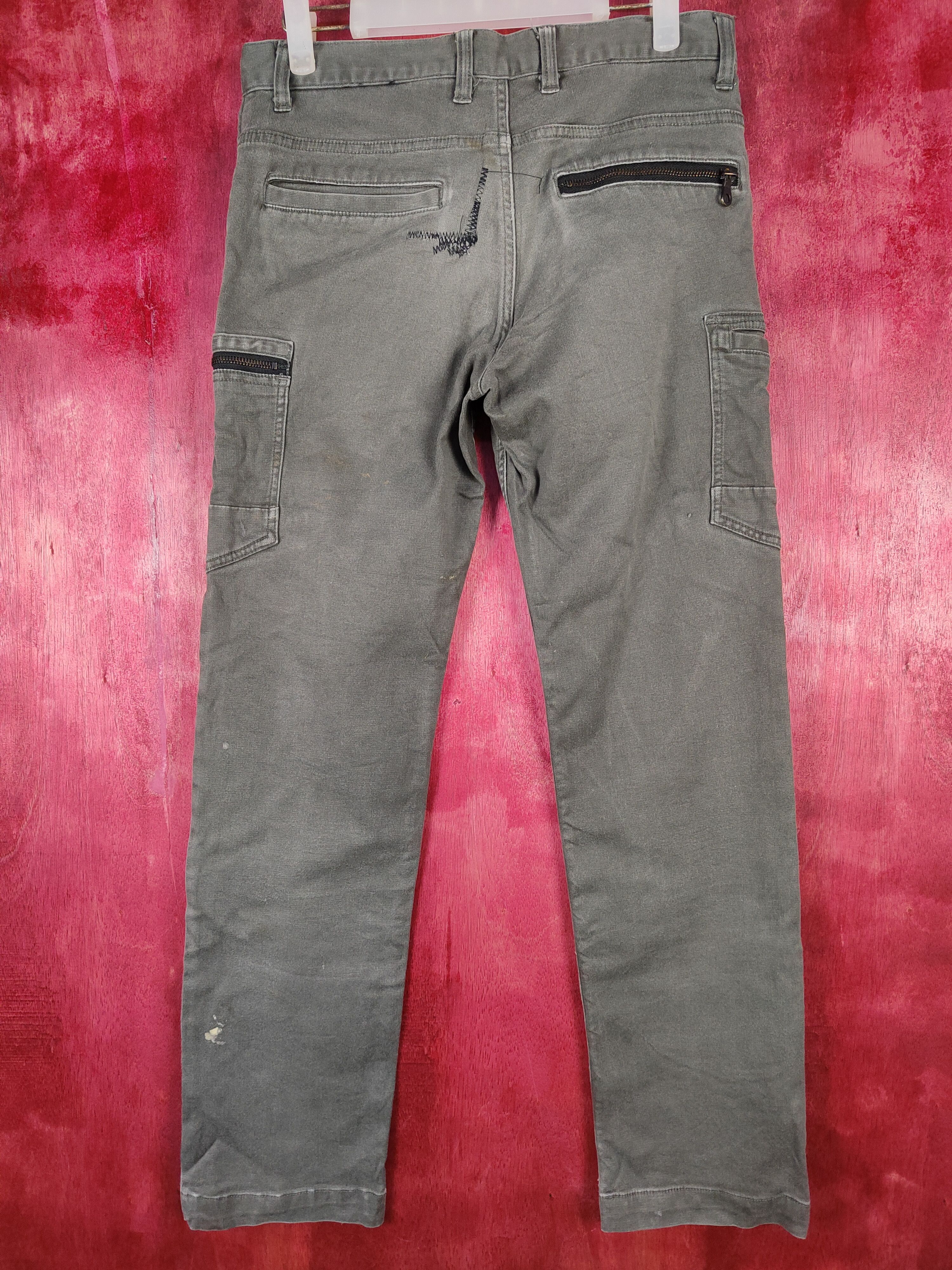 Japanese Brand Scot. Inc Gray utility tactical multi pocket cargo #4684 Size US 31 - 7 Thumbnail