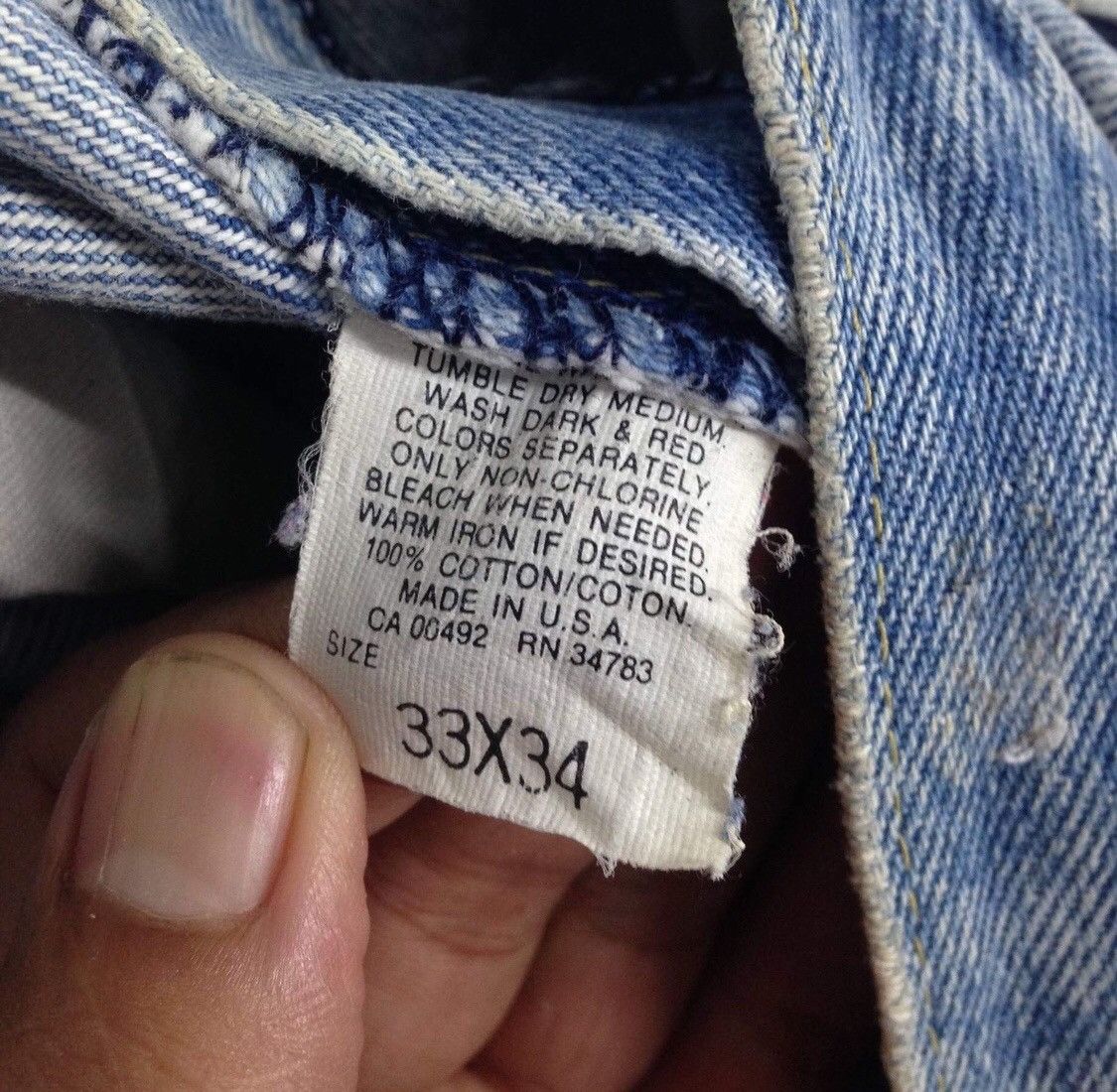 Lee Vintage Lee Riders Jeans Made in USA Size US 33 - 8 Thumbnail