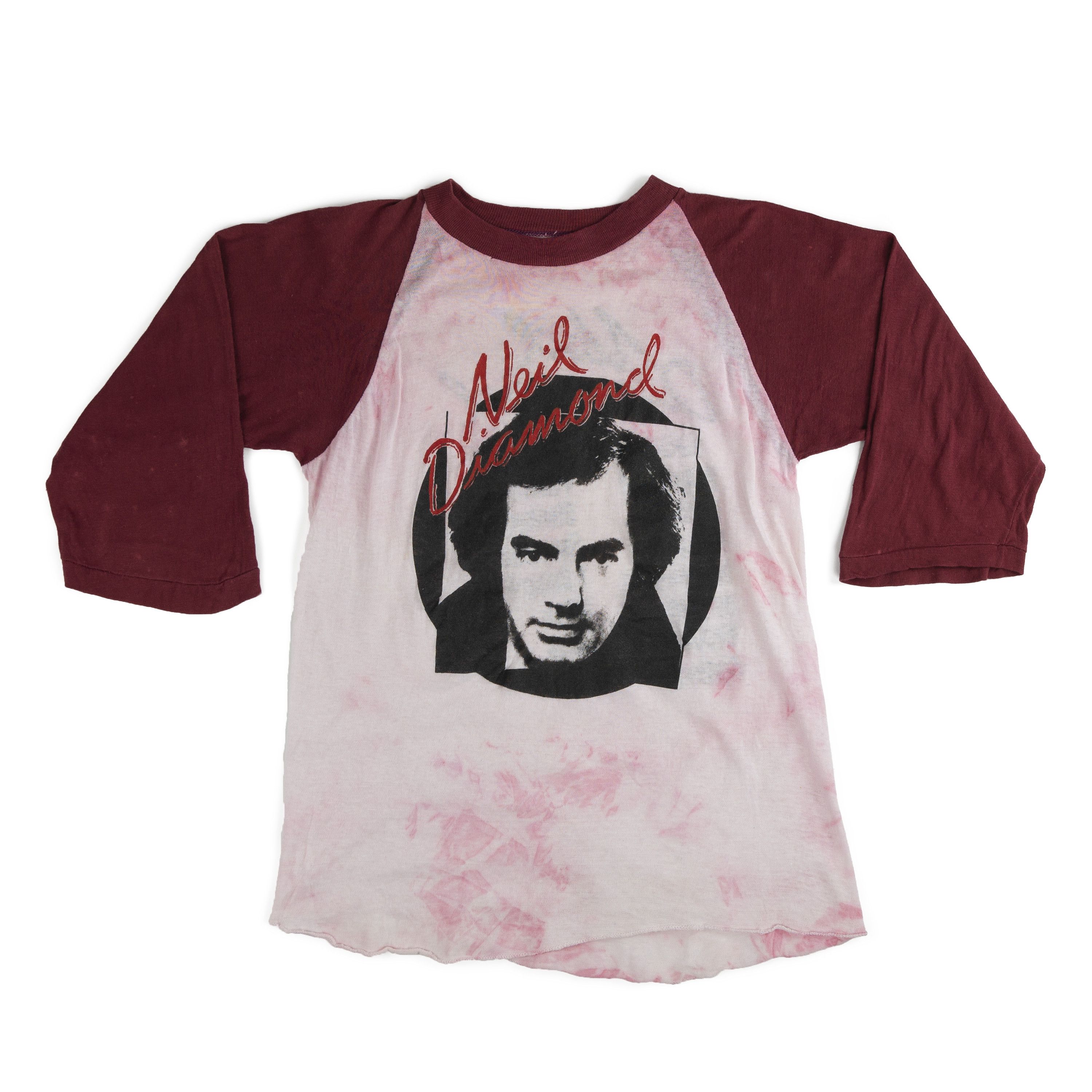 Band Tees × Vintage Vintage 1986 Neil Diamond Tour Baseball Tee Shirt Size US S / EU 44-46 / 1 - 1 Thumbnail