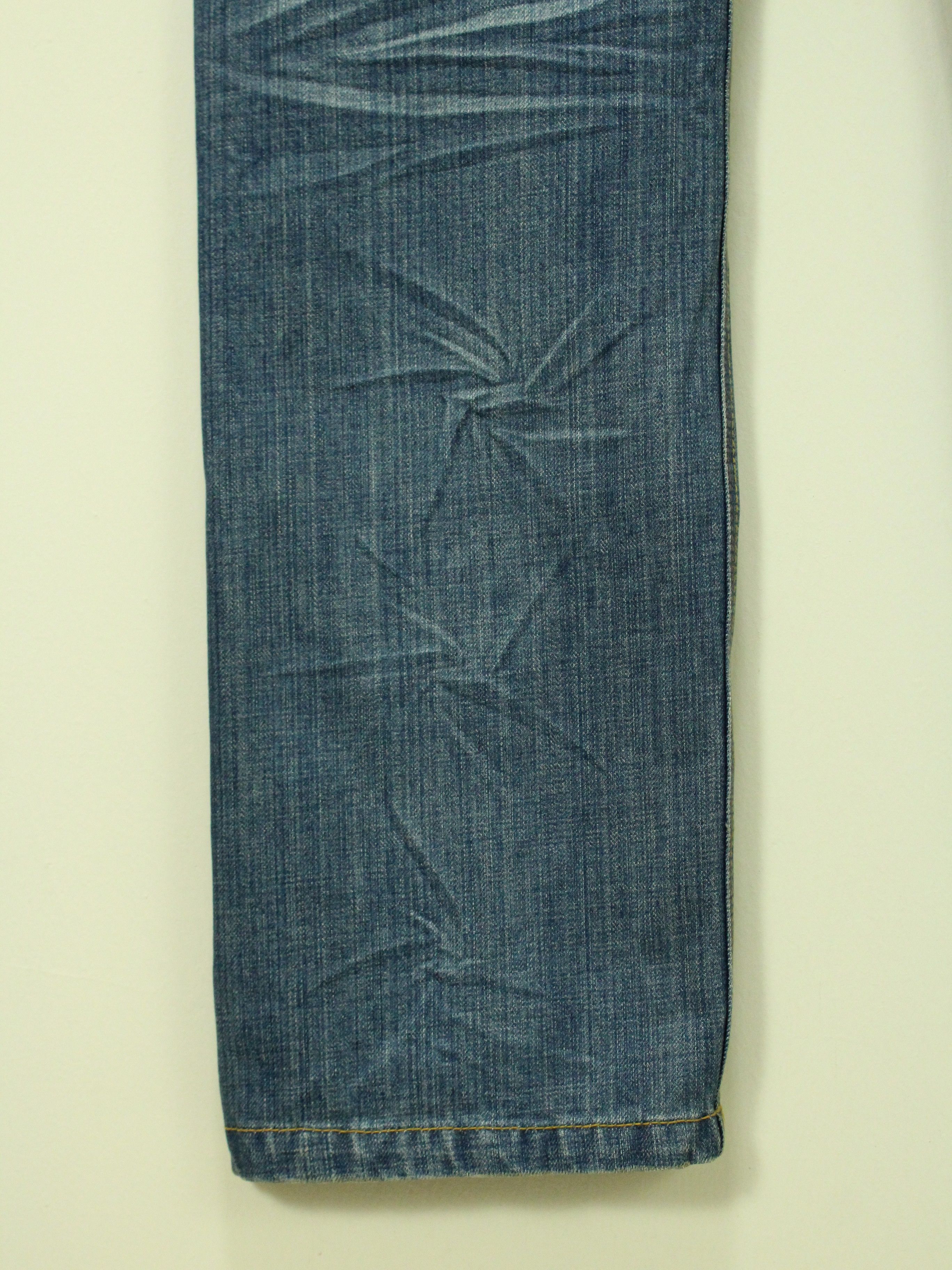 Ed Hardy × Gotcha × JNCO GOTCHA Pants Denim Embroidered Big Logo Surf Style Size US 35 - 6 Thumbnail