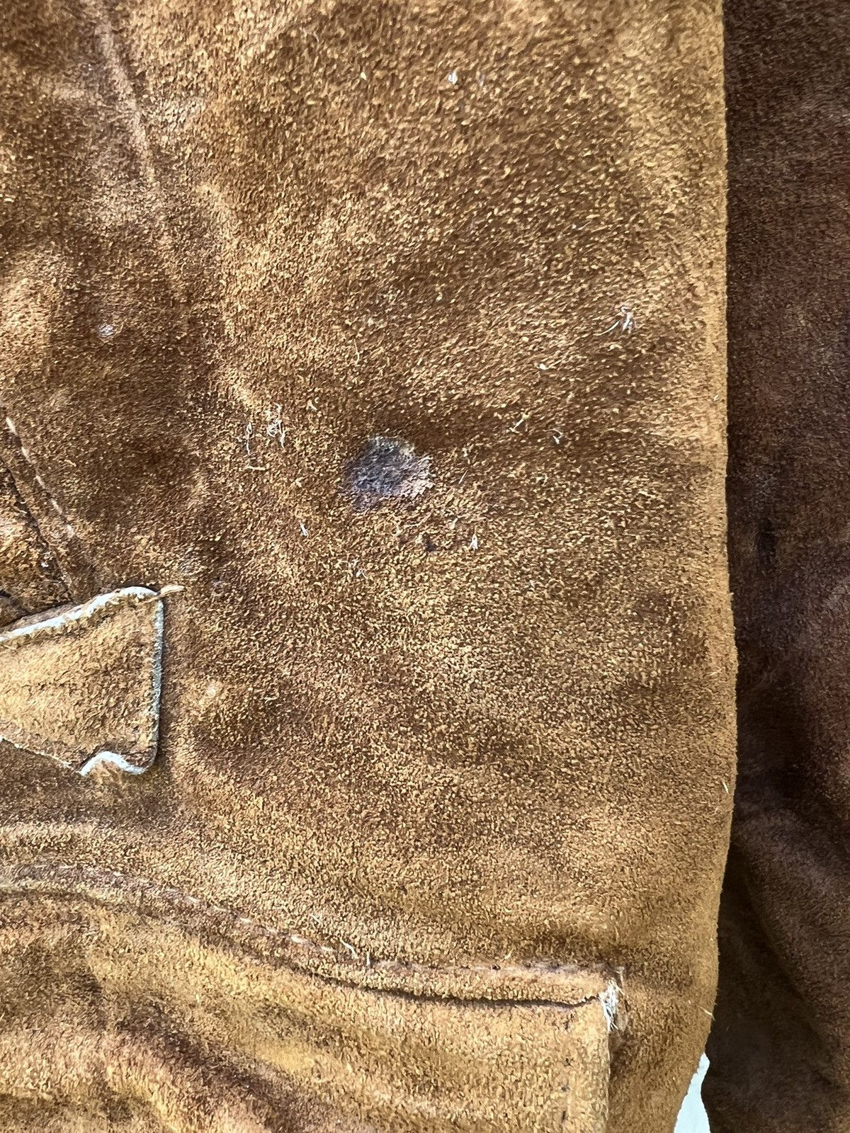 Schott VTG Schott N.Y.C Western Patina Suede Leather Sherpa Jacket Size US L / EU 52-54 / 3 - 9 Thumbnail