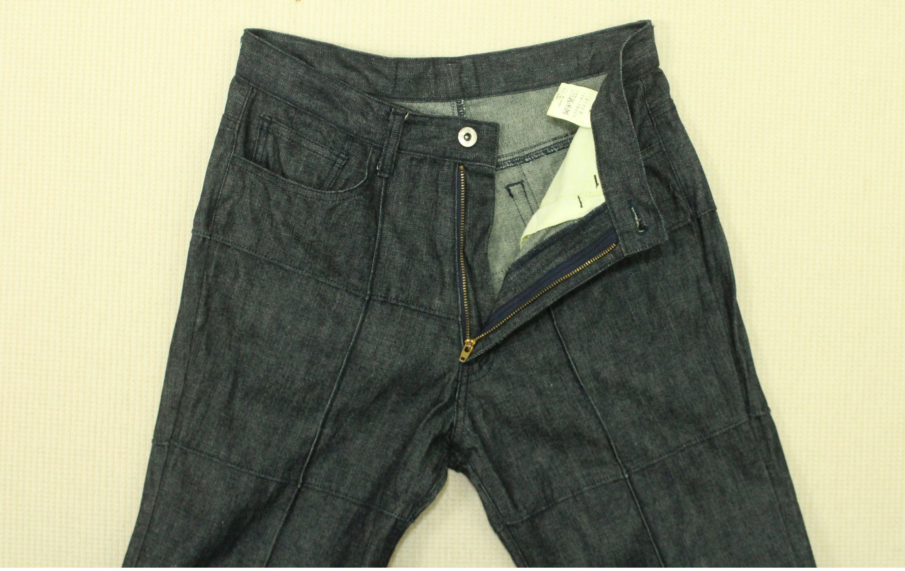 Japanese Brand Flared 🔥 Overstitches Checked Pattern BOYCOTT Denim Pants Size US 28 / EU 44 - 14 Thumbnail