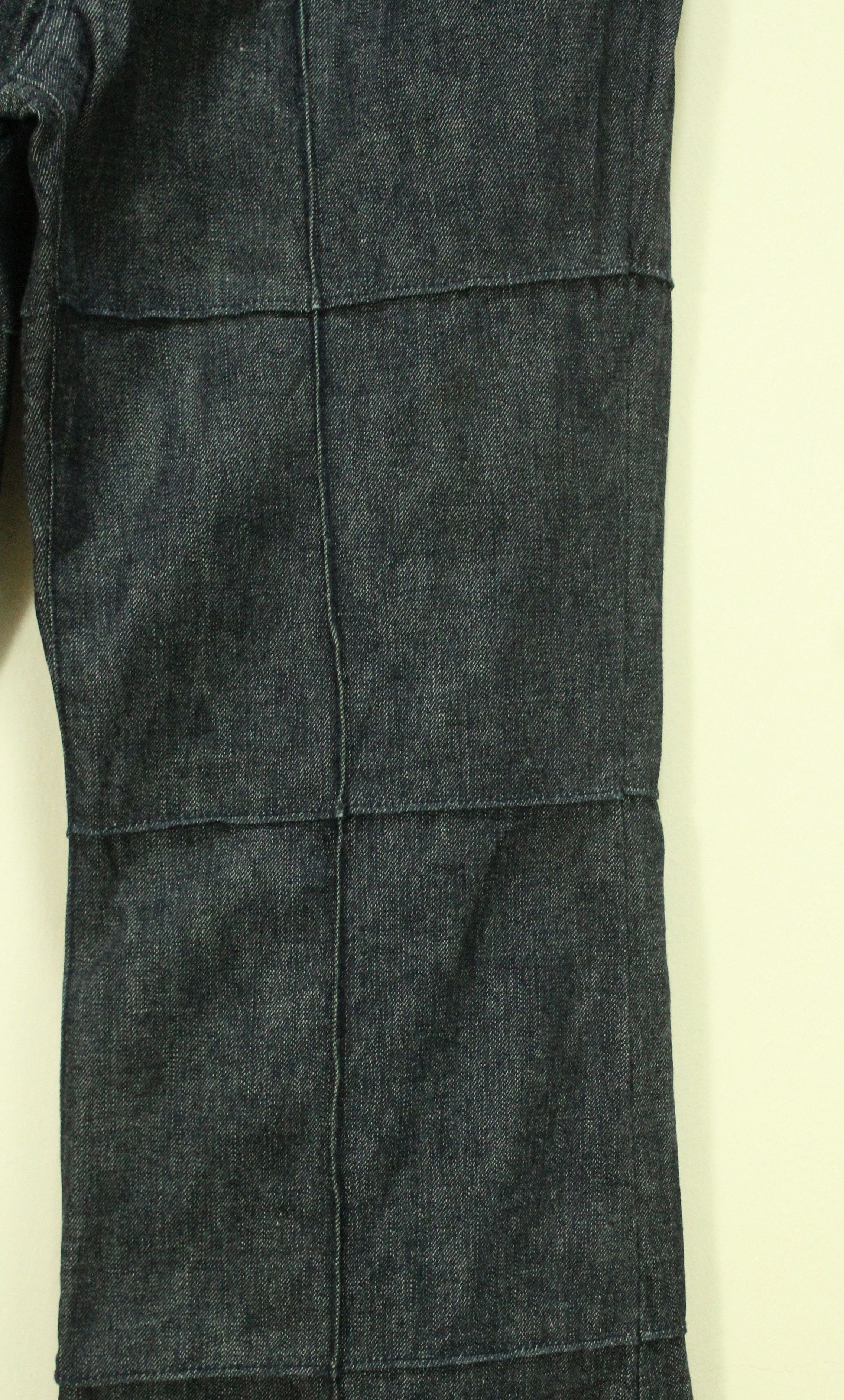 Japanese Brand Flared 🔥 Overstitches Checked Pattern BOYCOTT Denim Pants Size US 28 / EU 44 - 4 Thumbnail