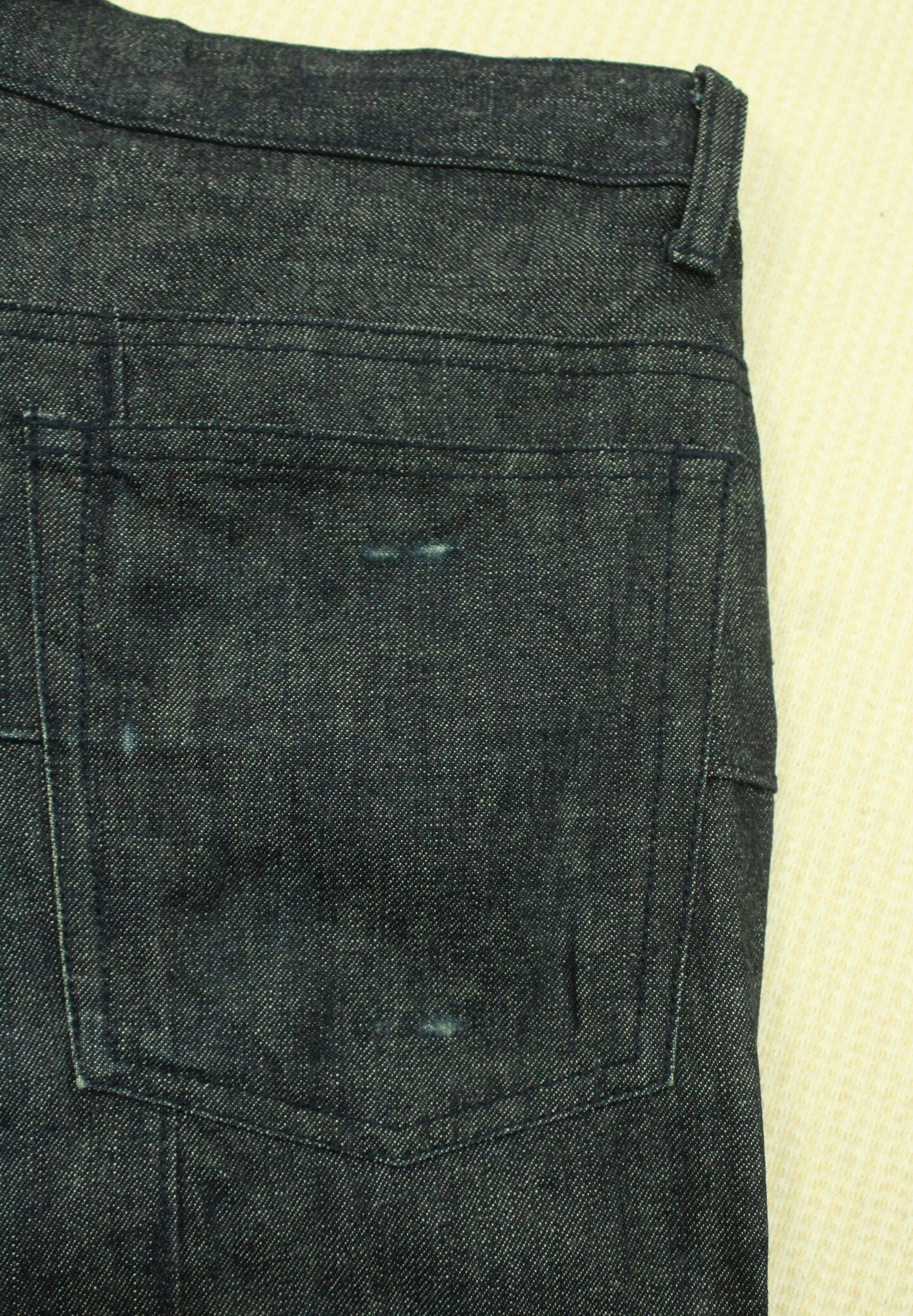 Japanese Brand Flared 🔥 Overstitches Checked Pattern BOYCOTT Denim Pants Size US 28 / EU 44 - 15 Thumbnail