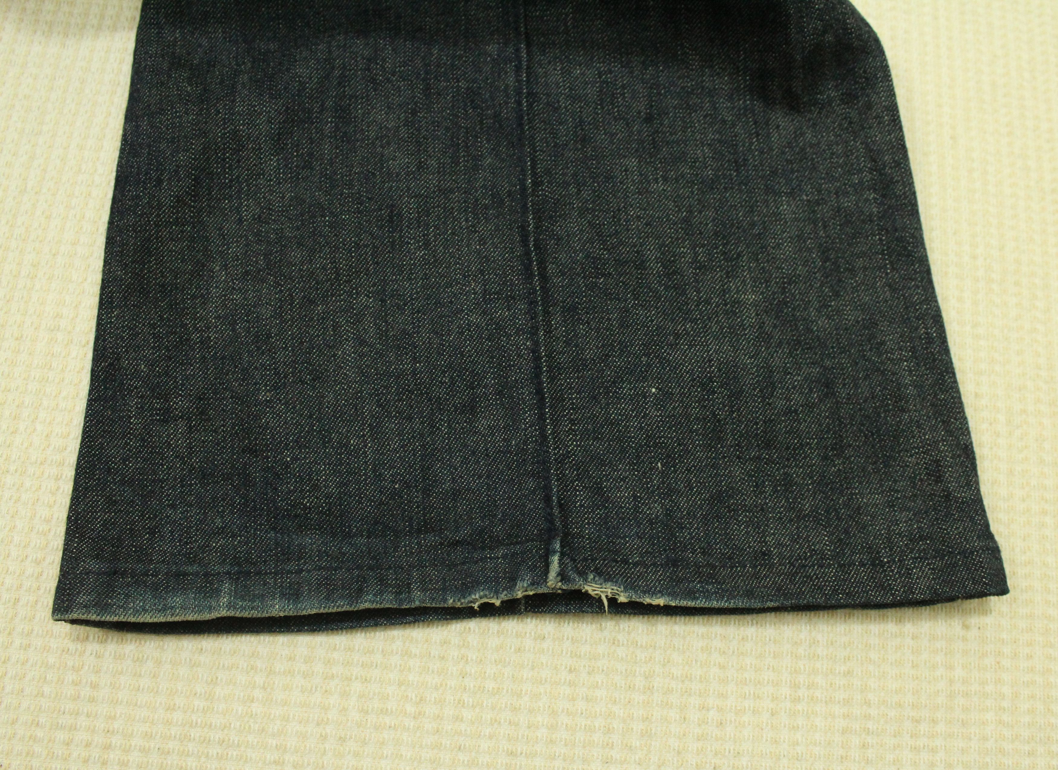 Japanese Brand Flared 🔥 Overstitches Checked Pattern BOYCOTT Denim Pants Size US 28 / EU 44 - 22 Thumbnail