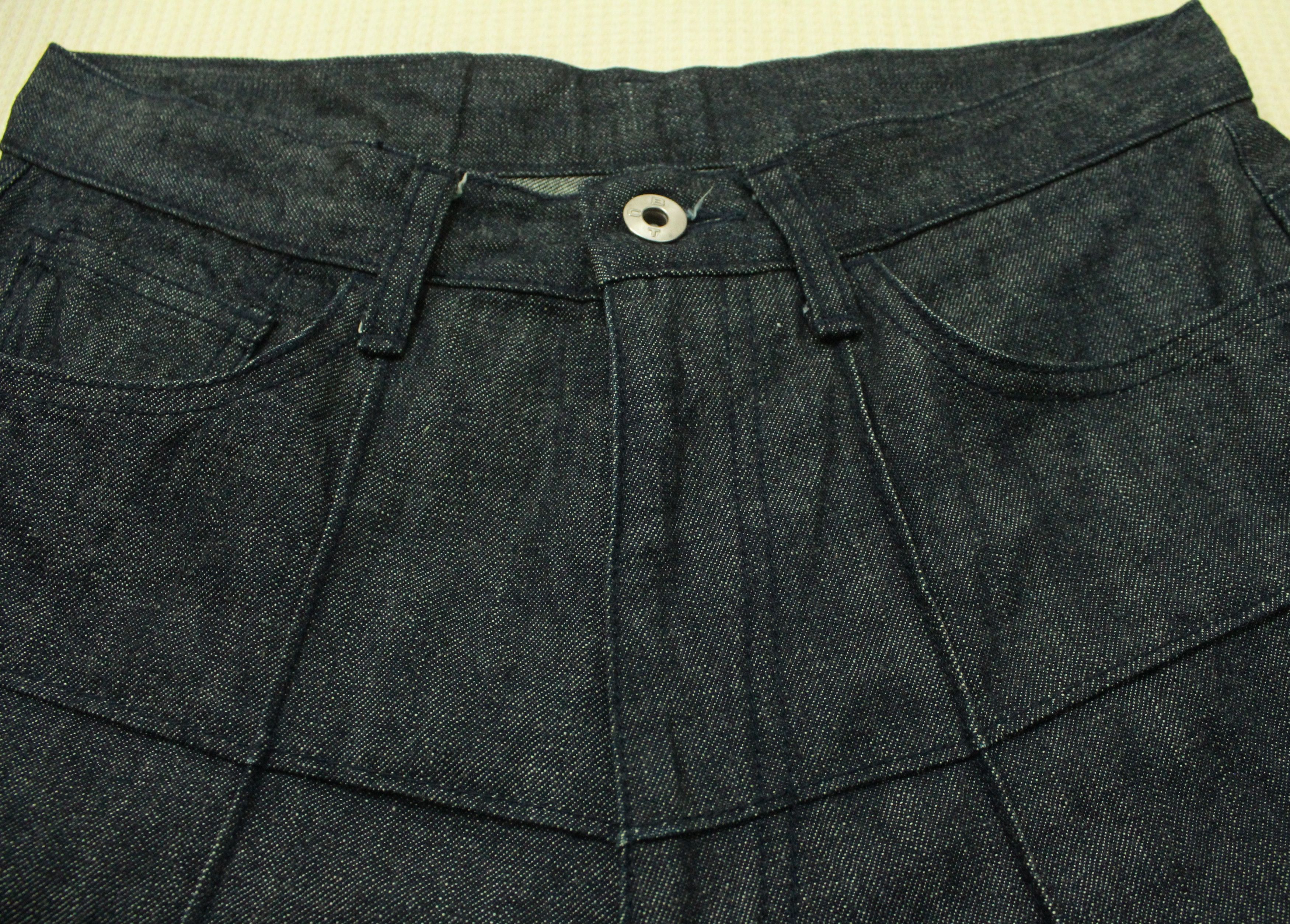 Japanese Brand Flared 🔥 Overstitches Checked Pattern BOYCOTT Denim Pants Size US 28 / EU 44 - 16 Thumbnail