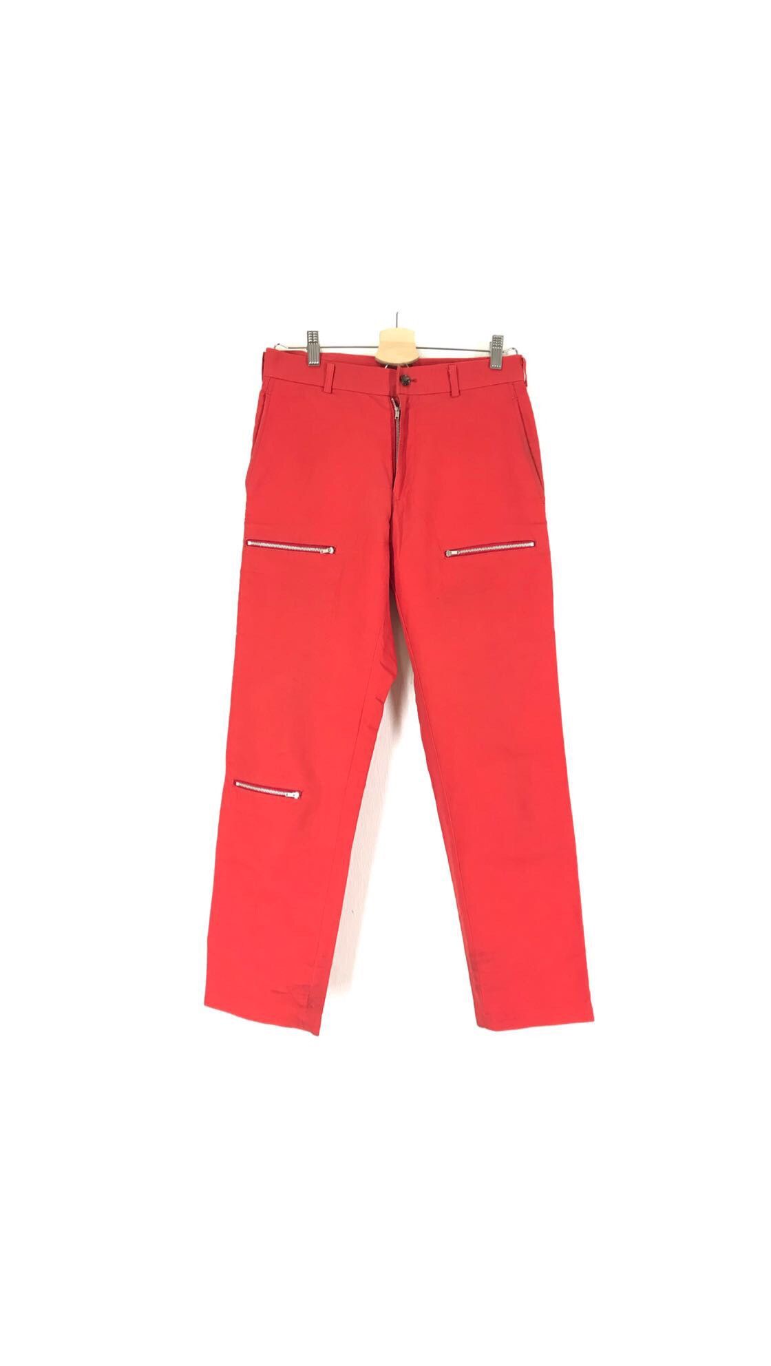 Comme des Garcons Homme Plus SS02 Comme des Garcons Orange Zipper Pant Size US 30 / EU 46 - 2 Thumbnail