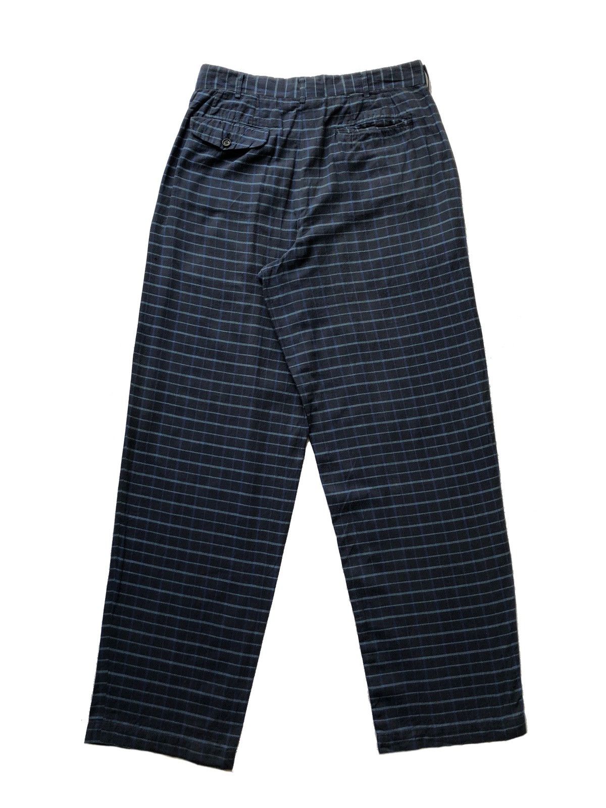 Comme des Garcons Homme Plus 1990s Comme des Garcons Plaid Wide Trousers Size US 30 / EU 46 - 2 Thumbnail