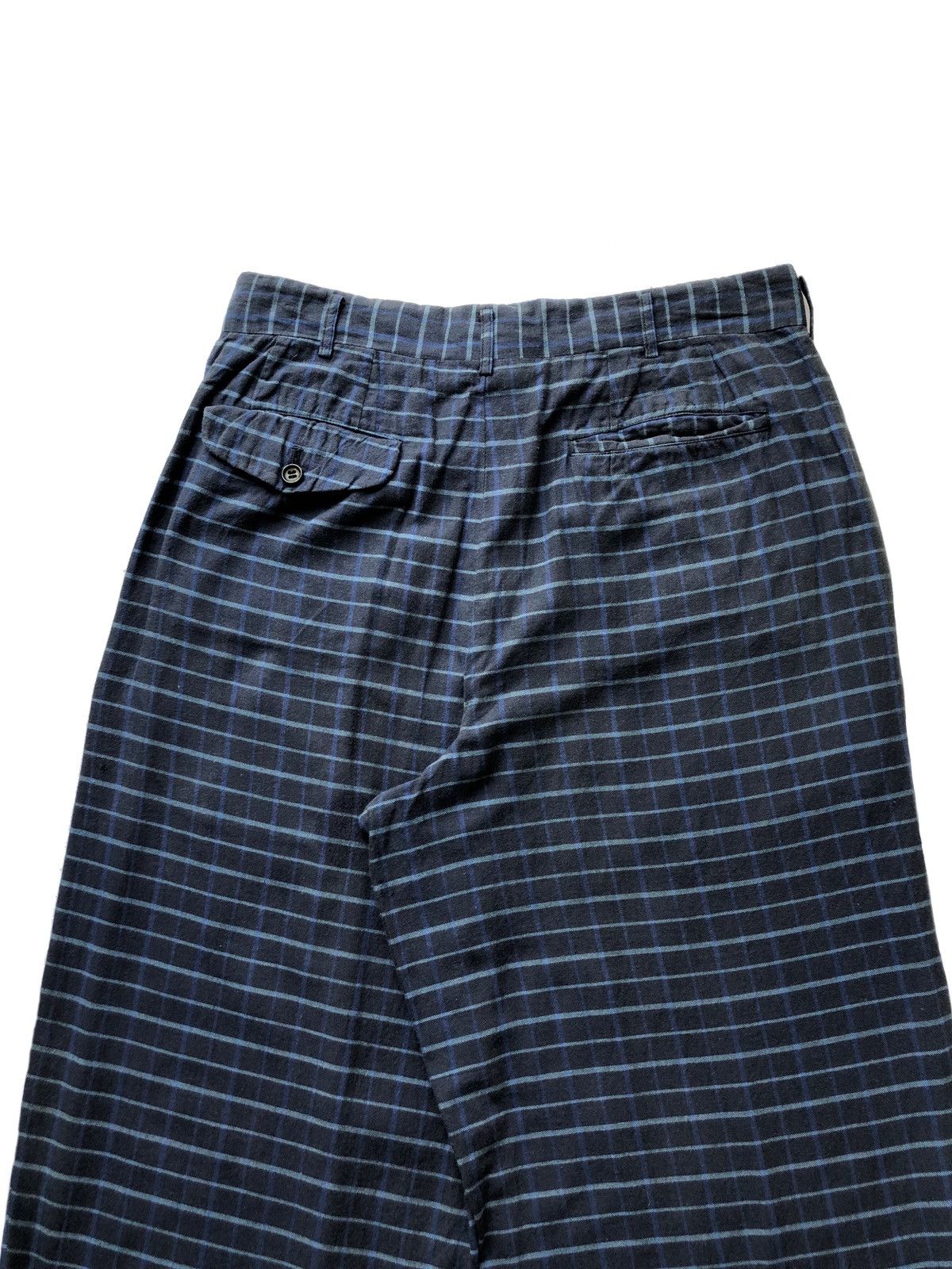 Comme des Garcons Homme Plus 1990s Comme des Garcons Plaid Wide Trousers Size US 30 / EU 46 - 4 Thumbnail