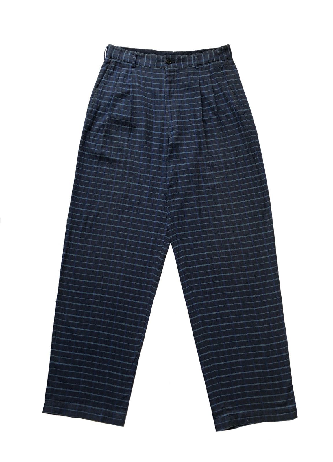 90s comme des garons stripe wide slacks