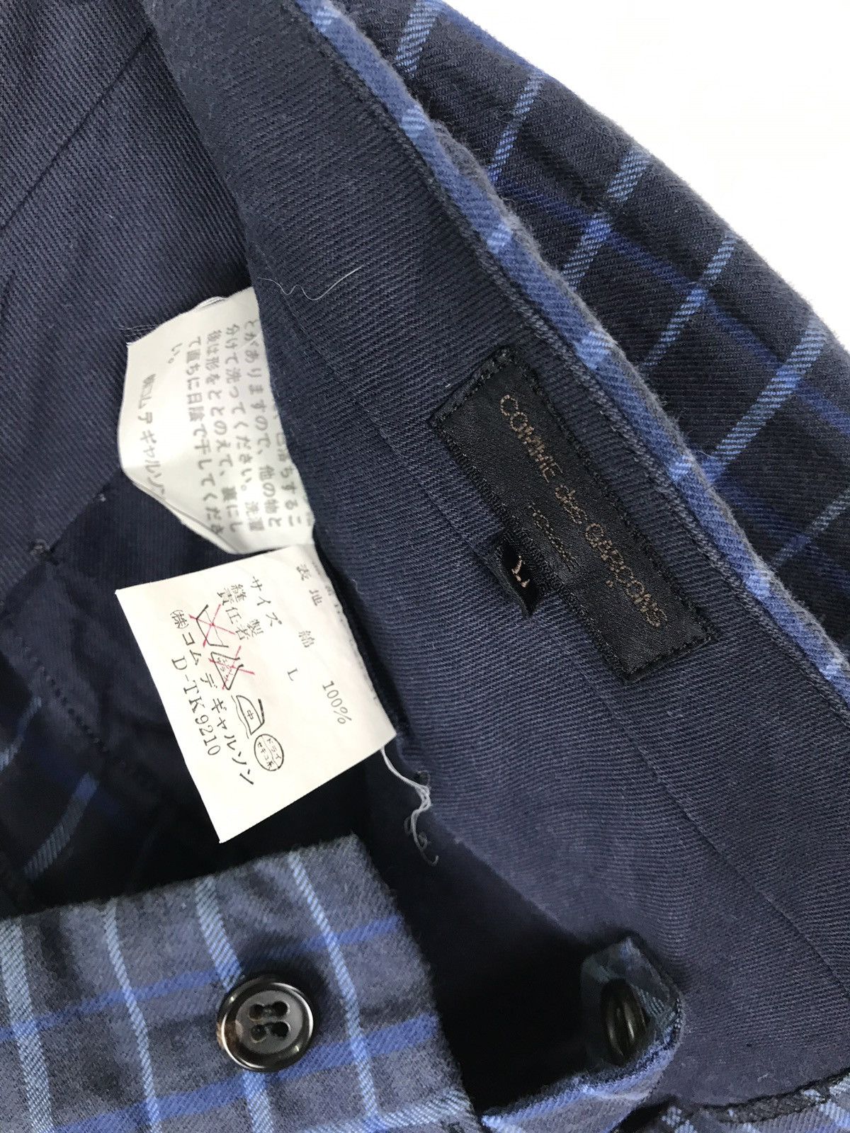 Comme des Garcons Homme Plus 1990s Comme des Garcons Plaid Wide Trousers Size US 30 / EU 46 - 7 Thumbnail