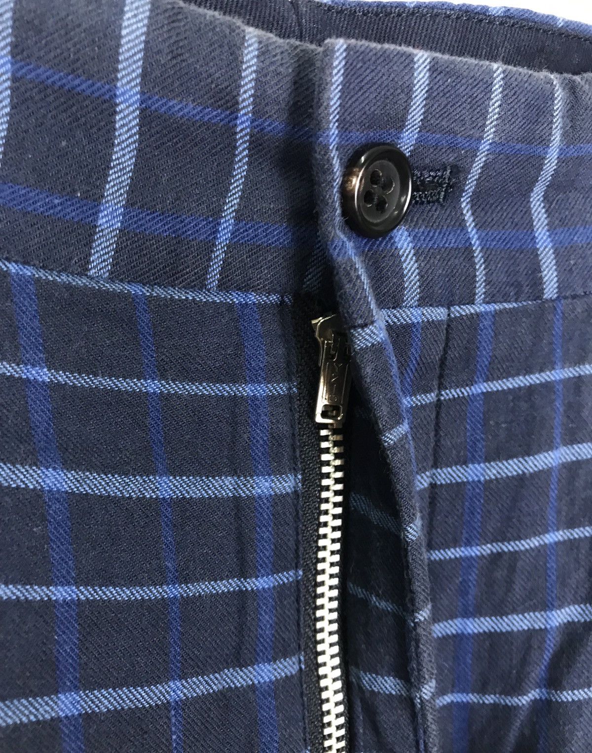 Comme des Garcons Homme Plus 1990s Comme des Garcons Plaid Wide Trousers Size US 30 / EU 46 - 5 Thumbnail