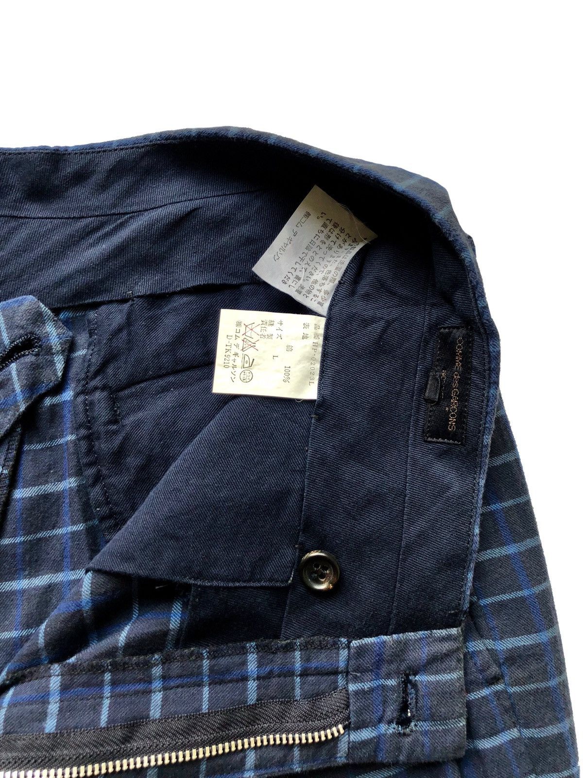 Comme des Garcons Homme Plus 1990s Comme des Garcons Plaid Wide Trousers Size US 30 / EU 46 - 6 Thumbnail