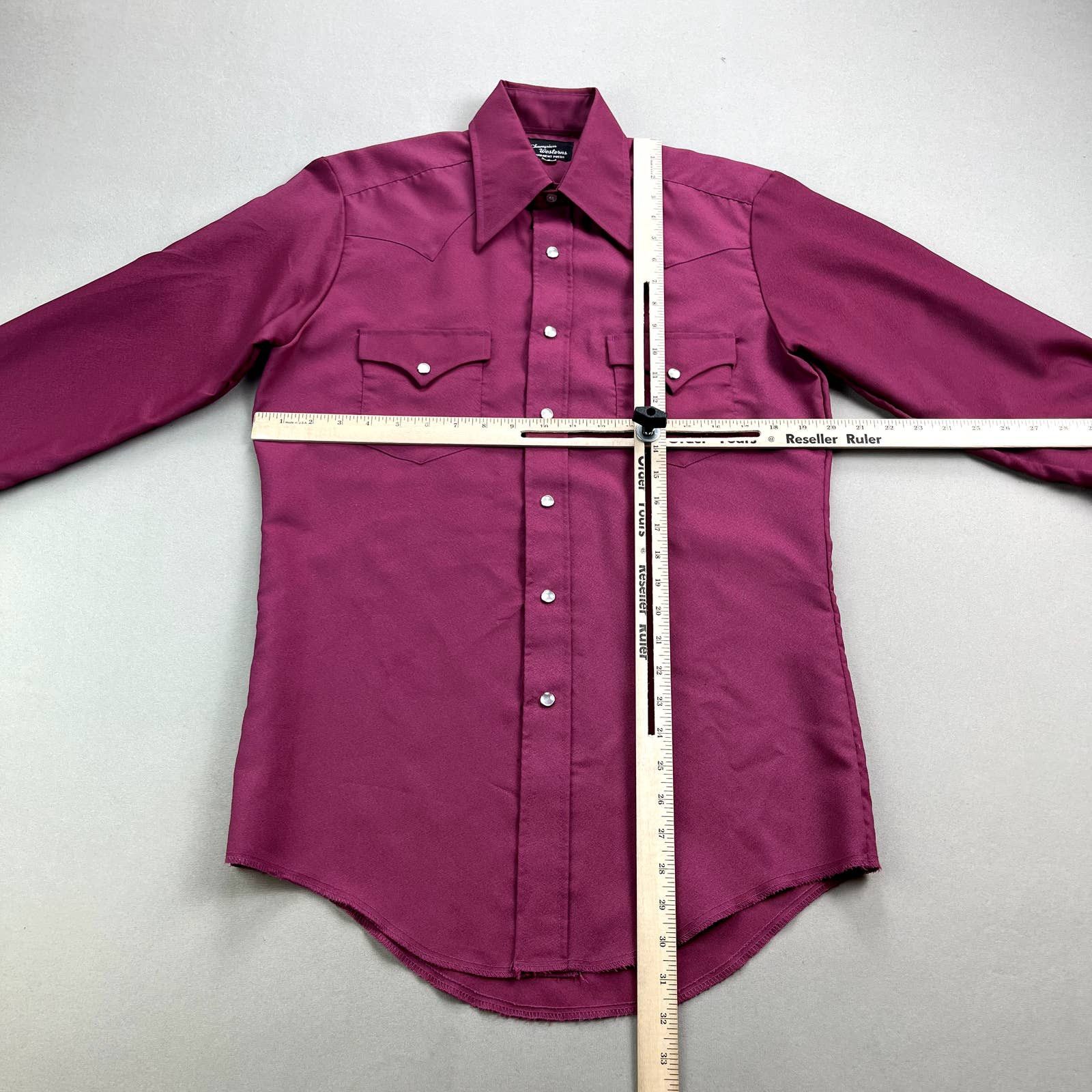 Vintage Vintage Champion Westerns Shirt Medium 15-33 Pink Pearl Snap Size US M / EU 48-50 / 2 - 6 Thumbnail