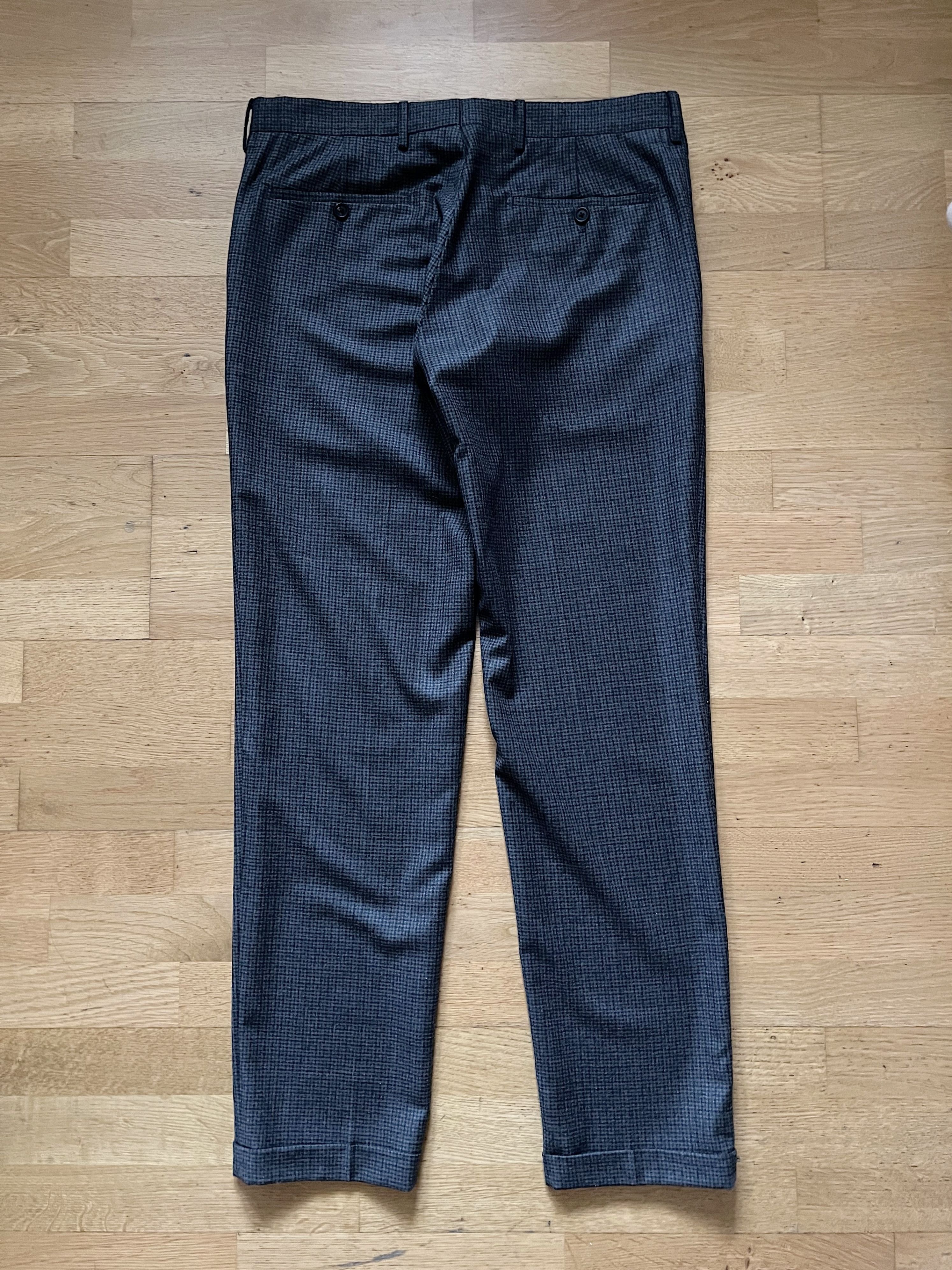 Prada Prada Checkered Cuffs Wool Trousers Size US 34 / EU 50 - 14 Thumbnail