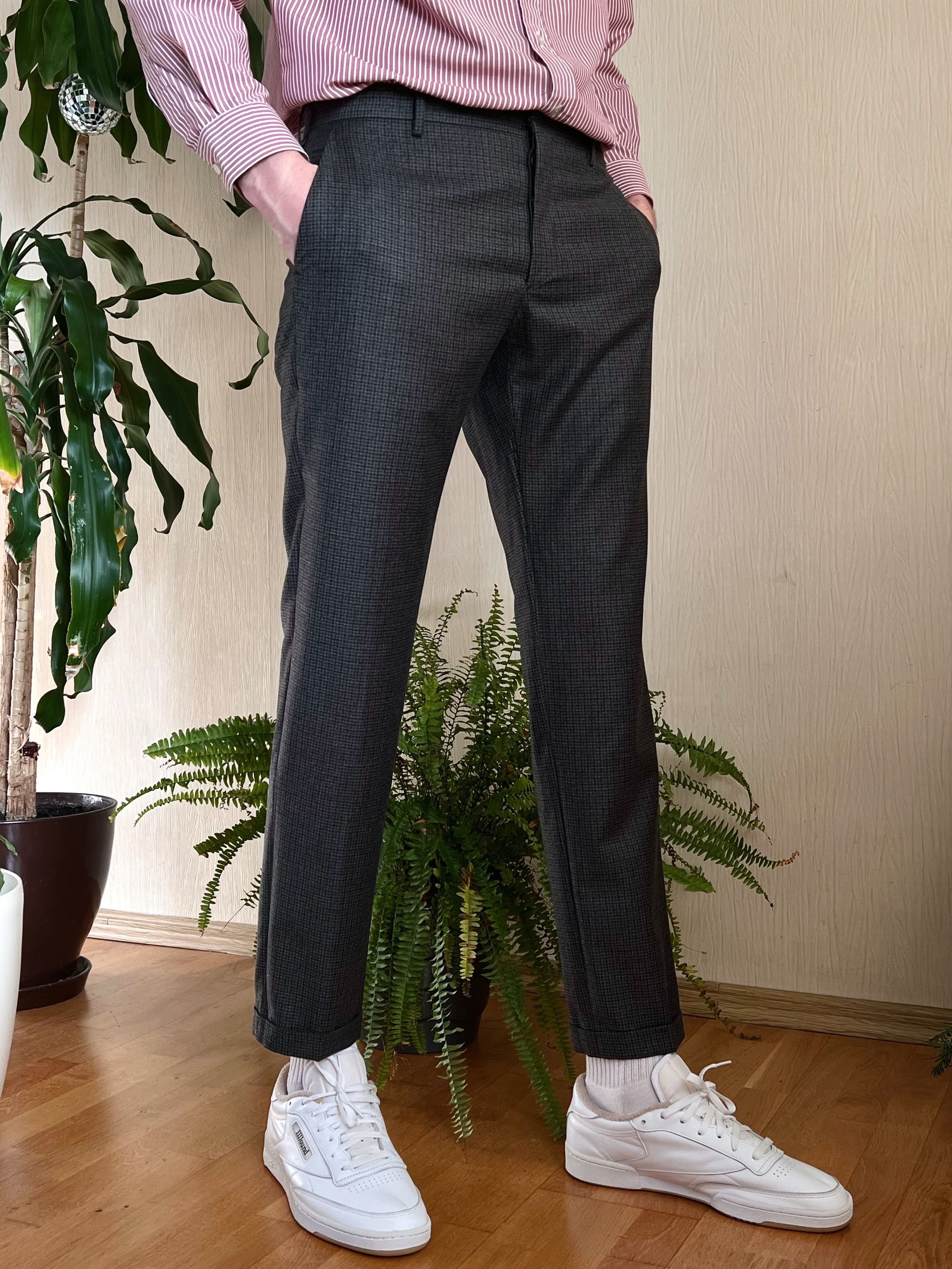 Prada Prada Checkered Cuffs Wool Trousers Size US 34 / EU 50 - 3 Thumbnail