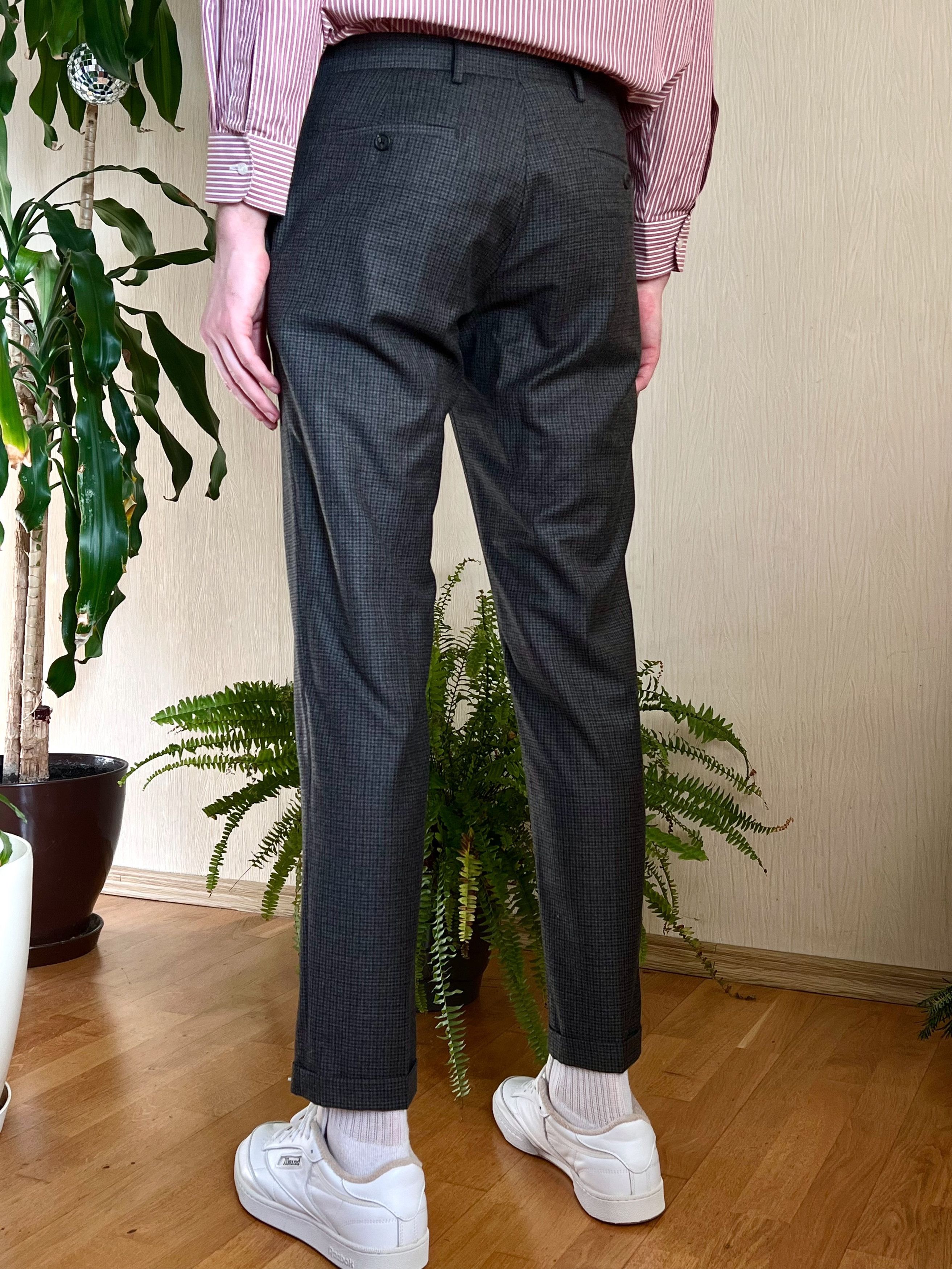 Prada Prada Checkered Cuffs Wool Trousers Size US 34 / EU 50 - 8 Thumbnail