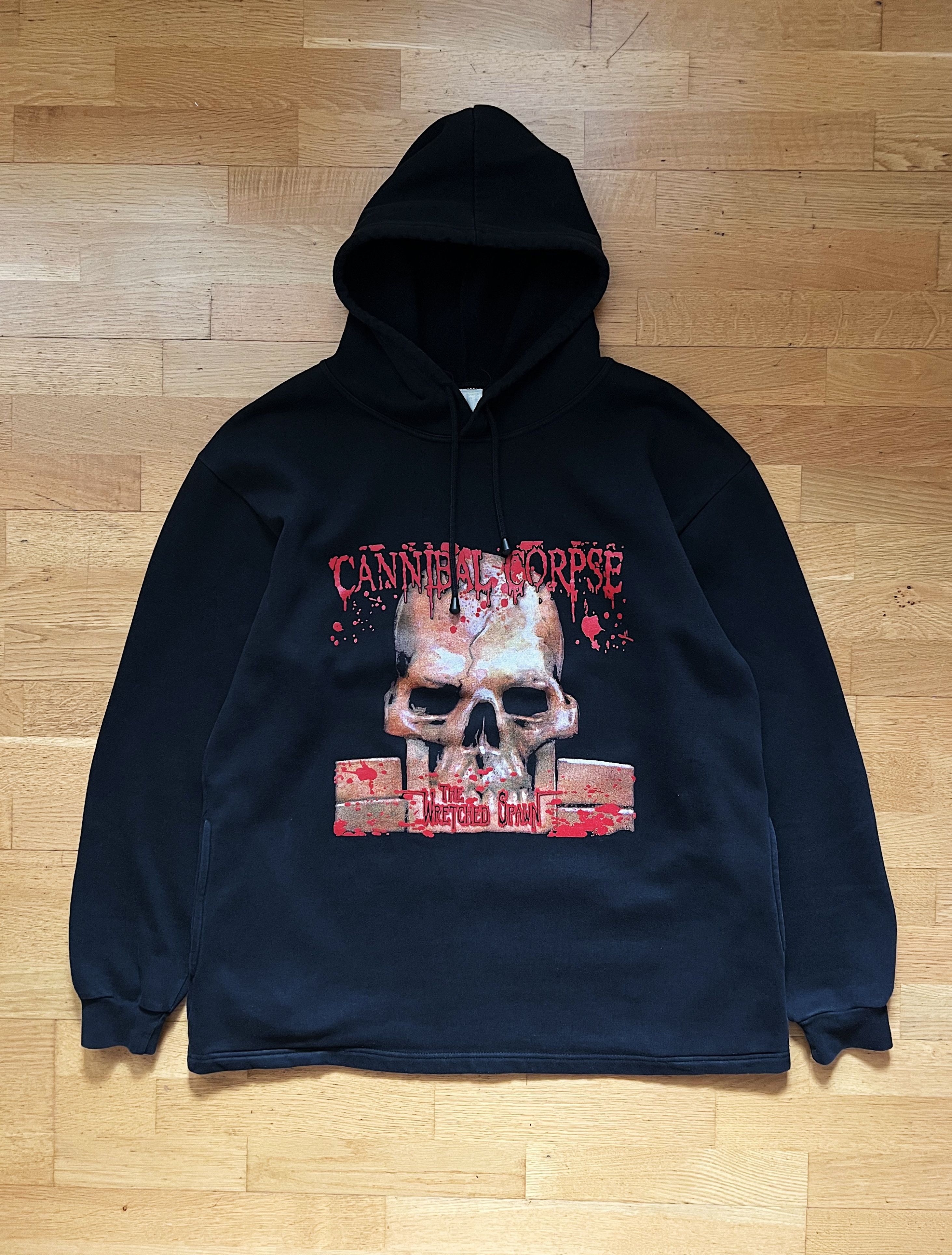 Band Tees 💀00s Vintage Cannibal Corpse Skull Death Metal Band Hoodie Size US XL / EU 56 / 4 - 8 Thumbnail