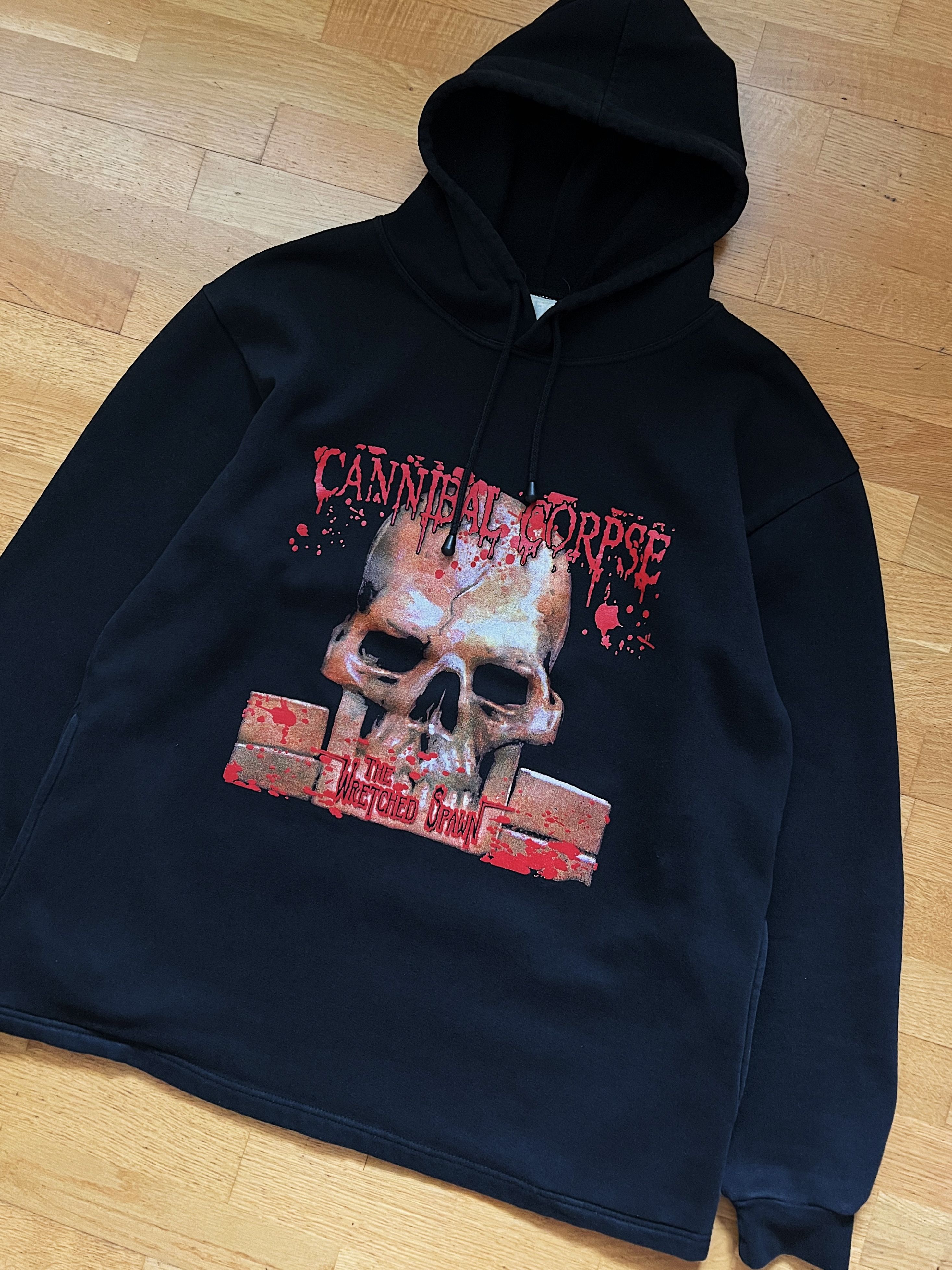 Band Tees 💀00s Vintage Cannibal Corpse Skull Death Metal Band Hoodie Size US XL / EU 56 / 4 - 3 Thumbnail