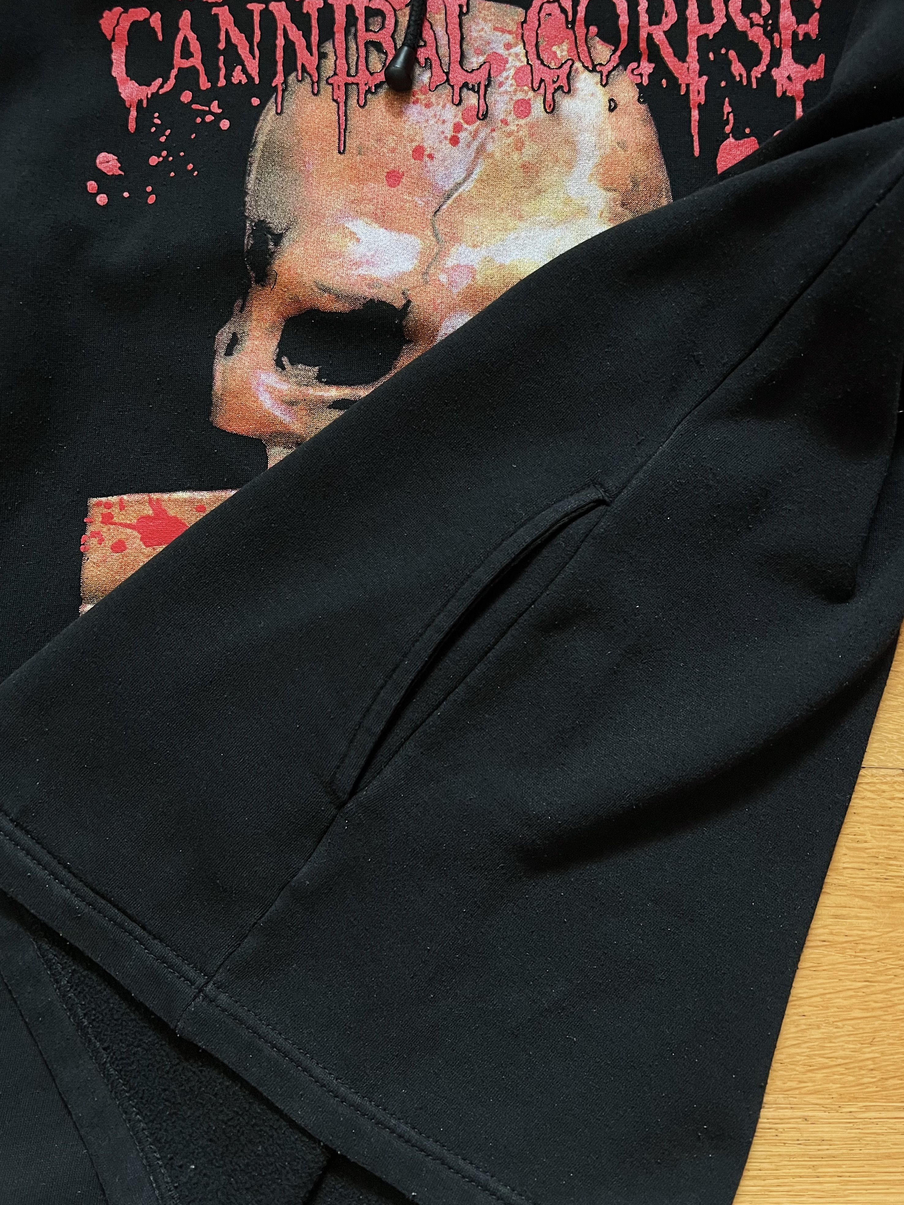 Band Tees 💀00s Vintage Cannibal Corpse Skull Death Metal Band Hoodie Size US XL / EU 56 / 4 - 10 Thumbnail