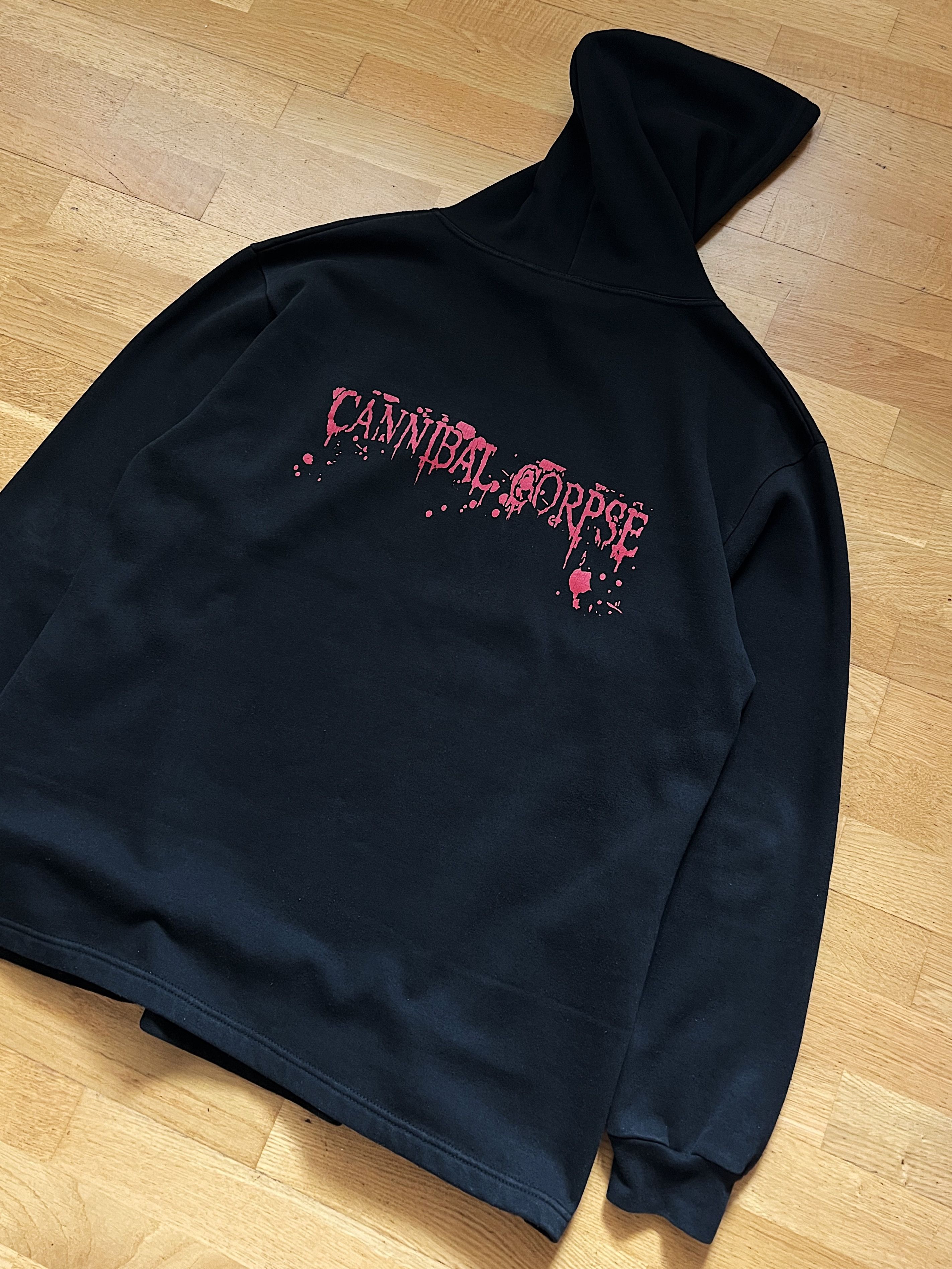 Band Tees 💀00s Vintage Cannibal Corpse Skull Death Metal Band Hoodie Size US XL / EU 56 / 4 - 11 Thumbnail