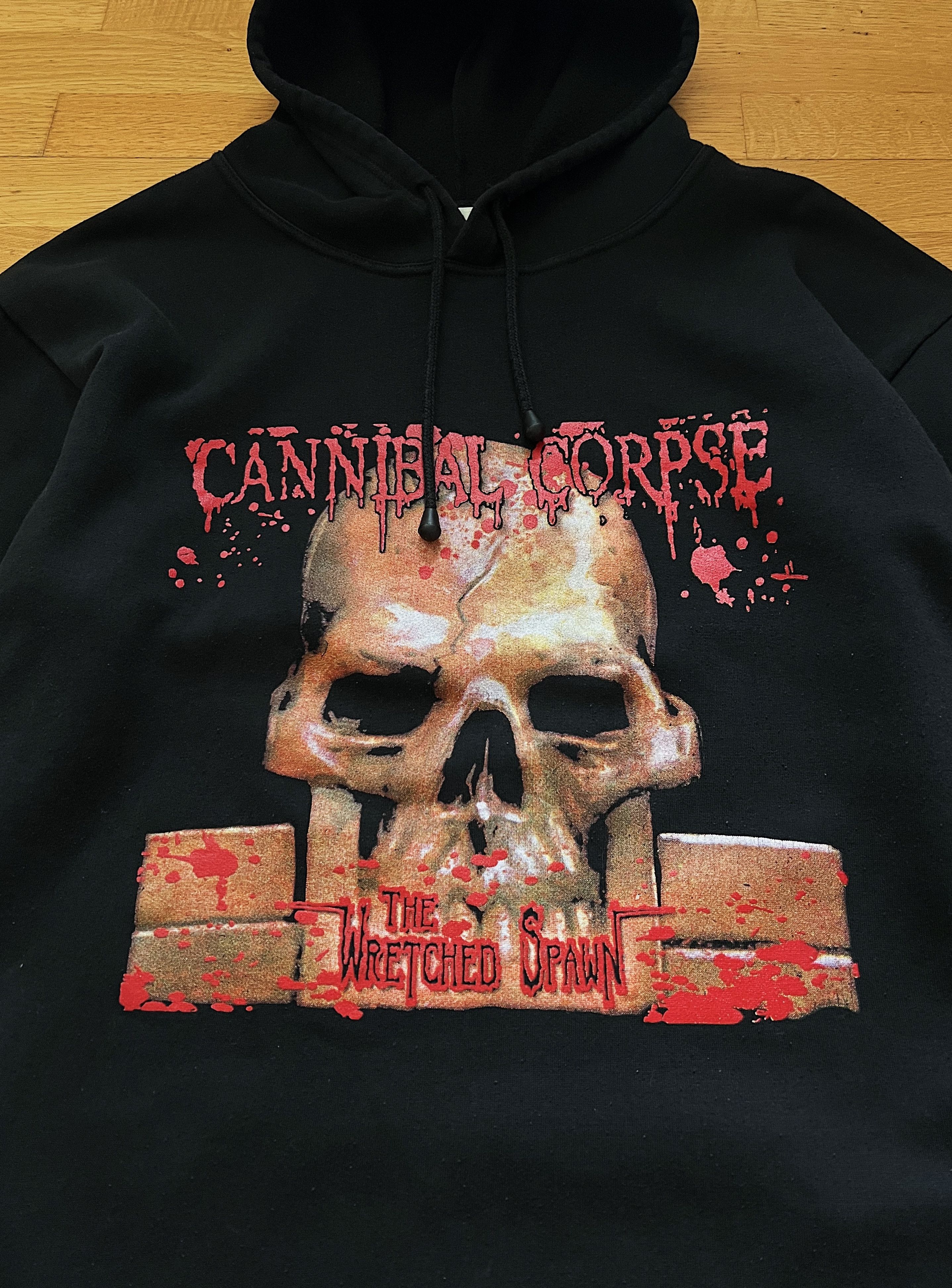 Band Tees 💀00s Vintage Cannibal Corpse Skull Death Metal Band Hoodie Size US XL / EU 56 / 4 - 1 Thumbnail