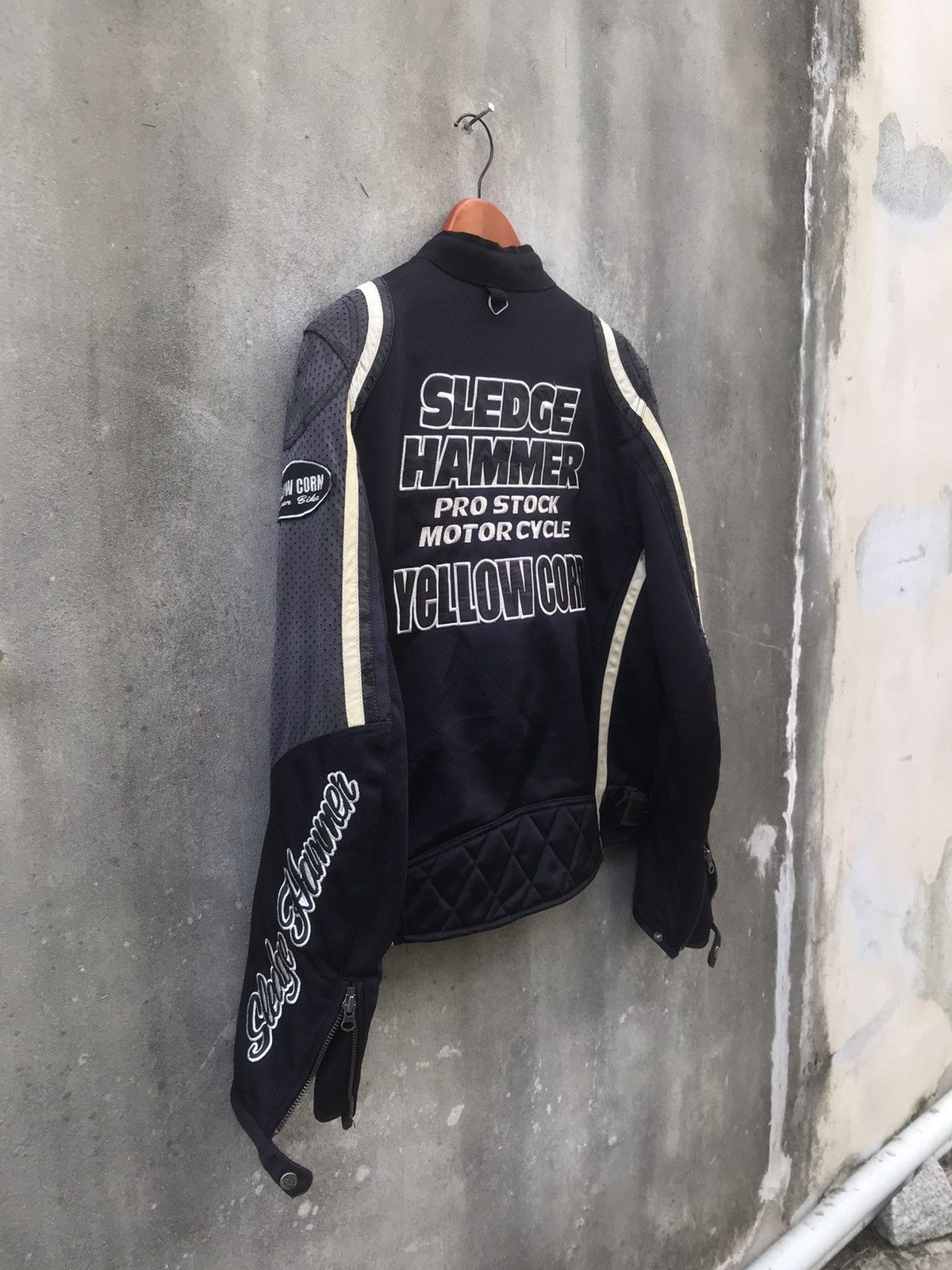 YELLOW CORN 🔥Rare🔥Vintage Yellow Corn Sledge Hammer Biker Jacket Size US M / EU 48-50 / 2 - 17 Thumbnail