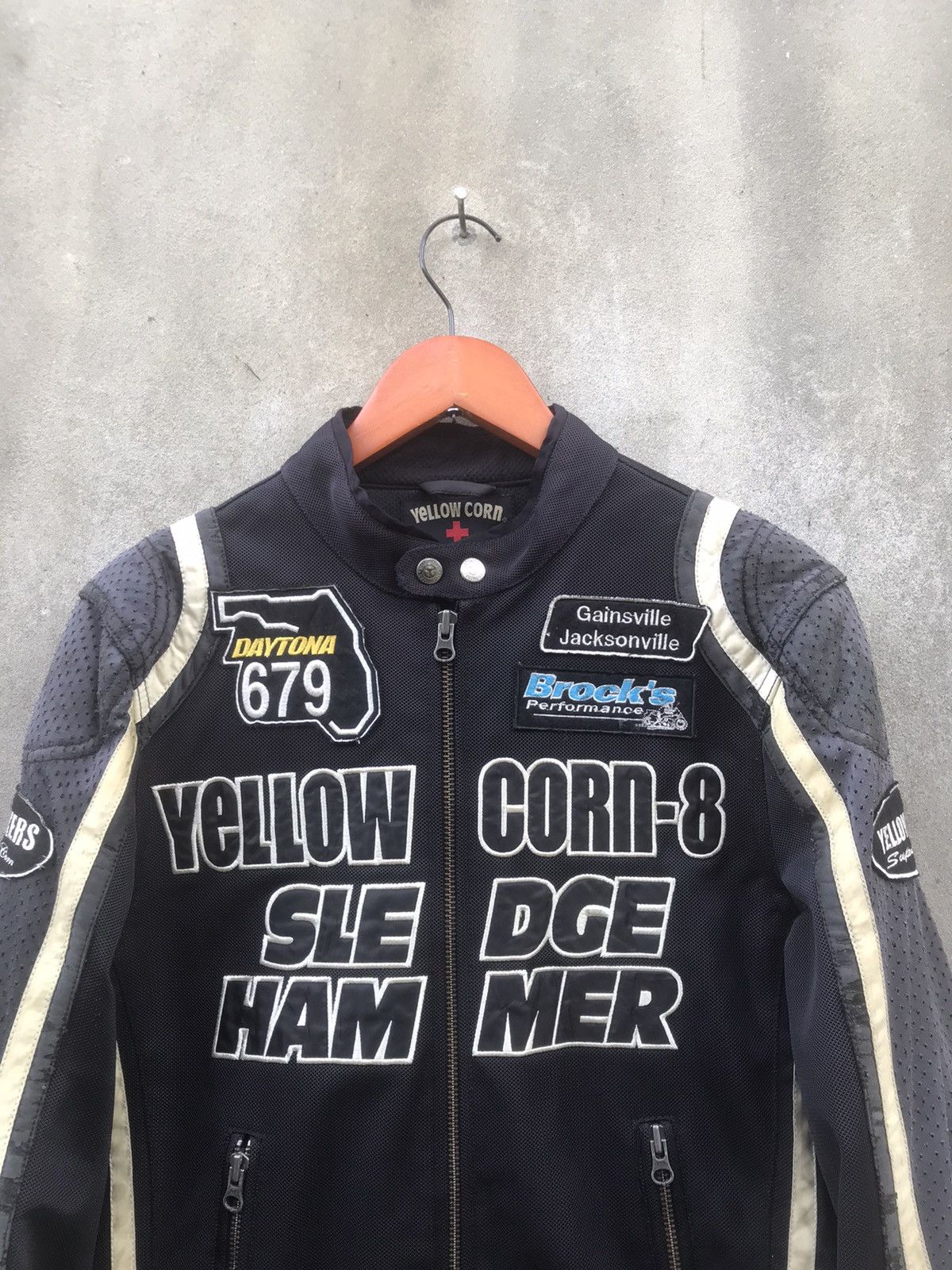 YELLOW CORN 🔥Rare🔥Vintage Yellow Corn Sledge Hammer Biker Jacket Size US M / EU 48-50 / 2 - 6 Thumbnail