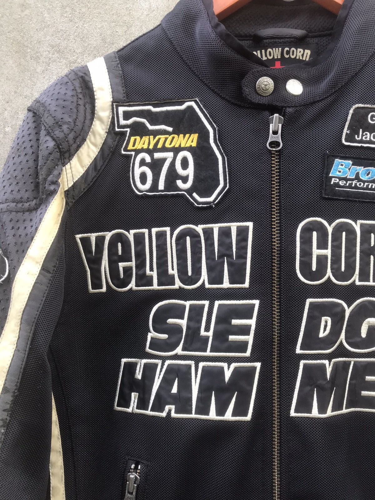 YELLOW CORN 🔥Rare🔥Vintage Yellow Corn Sledge Hammer Biker Jacket Size US M / EU 48-50 / 2 - 9 Thumbnail