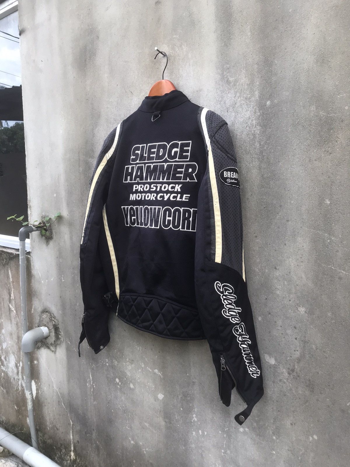YELLOW CORN 🔥Rare🔥Vintage Yellow Corn Sledge Hammer Biker Jacket Size US M / EU 48-50 / 2 - 16 Thumbnail
