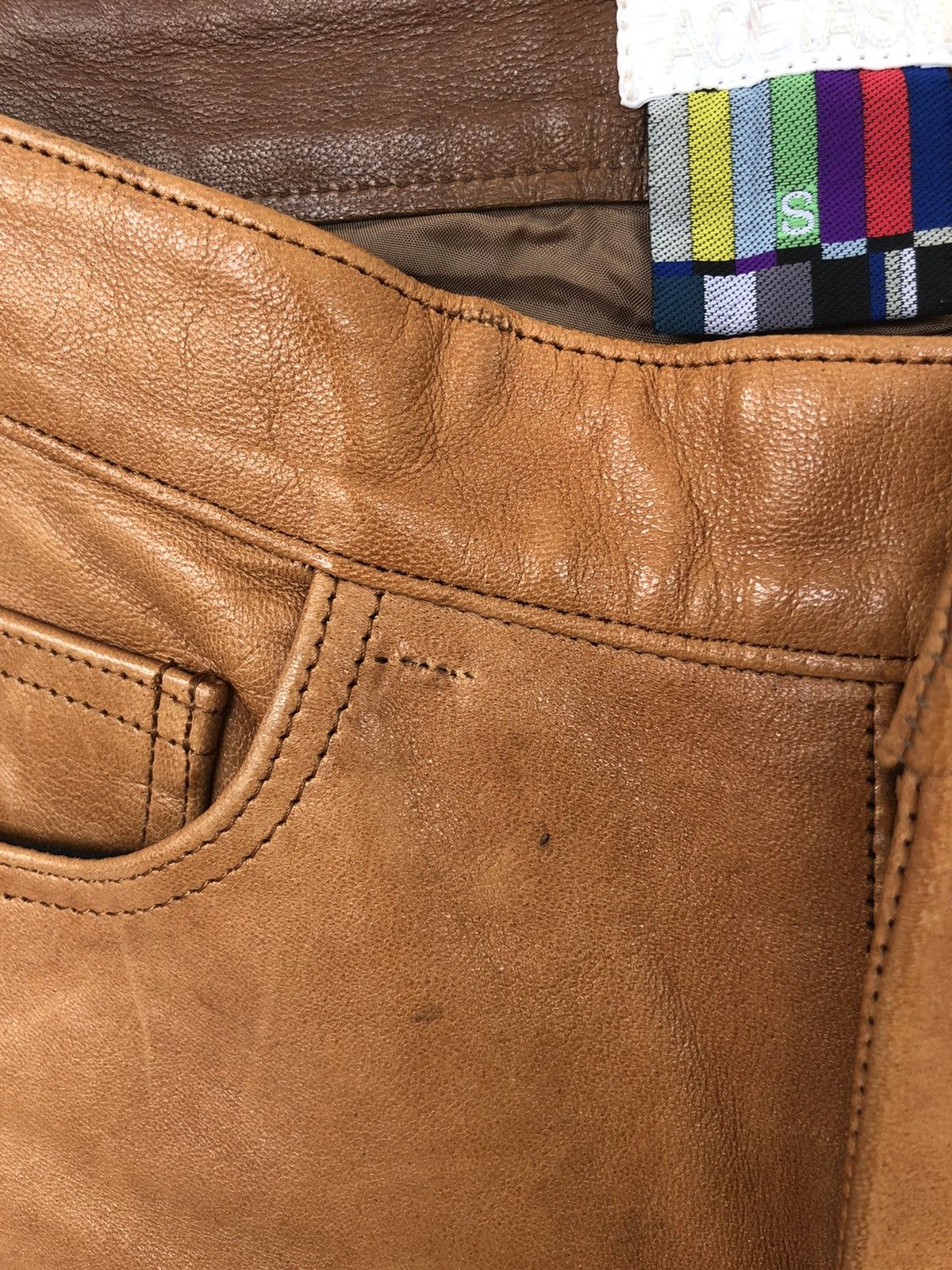Facetasm GRAILED🔥Facetasm 🇯🇵 Patchwork Leather Biker Pants Size US 26 / EU 42 - 9 Thumbnail