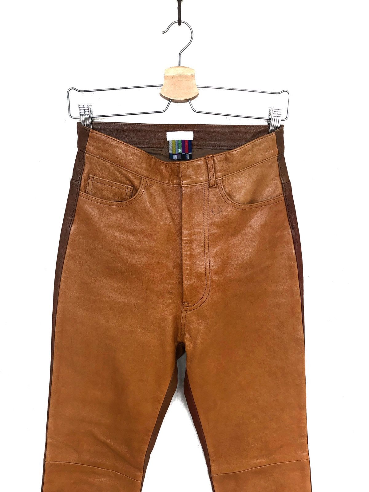 Facetasm GRAILED🔥Facetasm 🇯🇵 Patchwork Leather Biker Pants Size US 26 / EU 42 - 2 Thumbnail