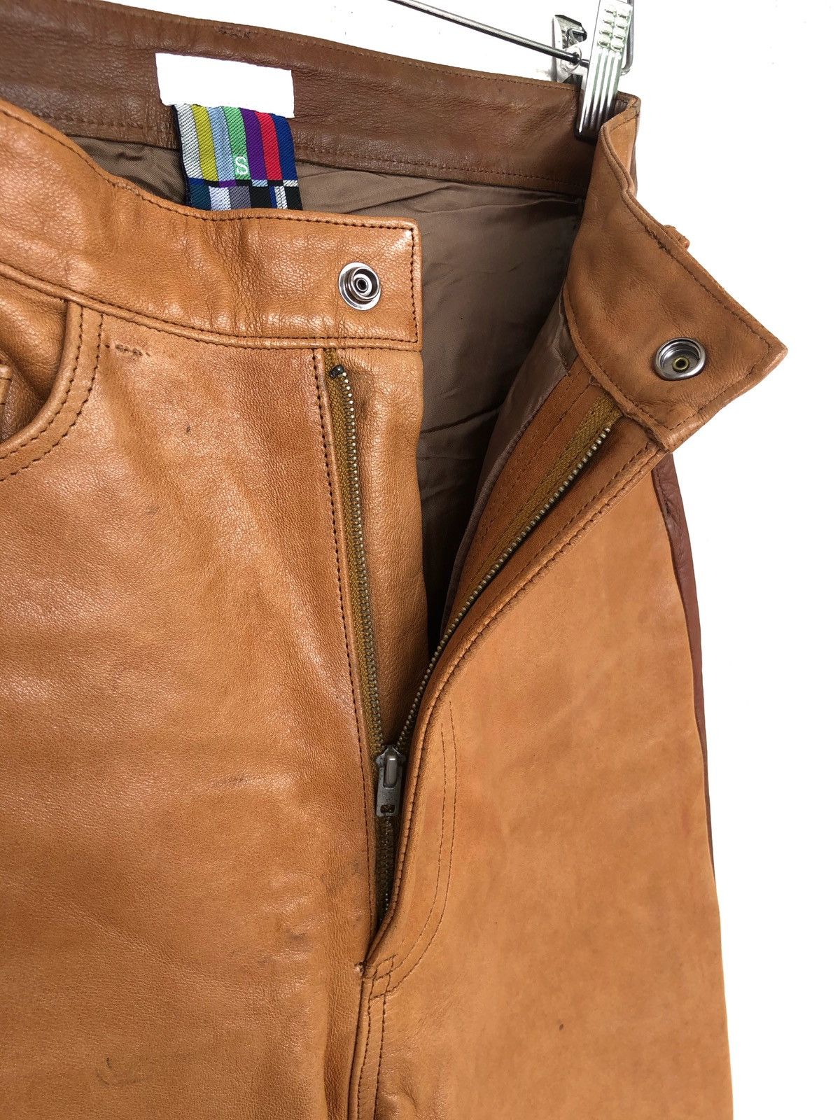 Facetasm GRAILED🔥Facetasm 🇯🇵 Patchwork Leather Biker Pants Size US 26 / EU 42 - 10 Thumbnail