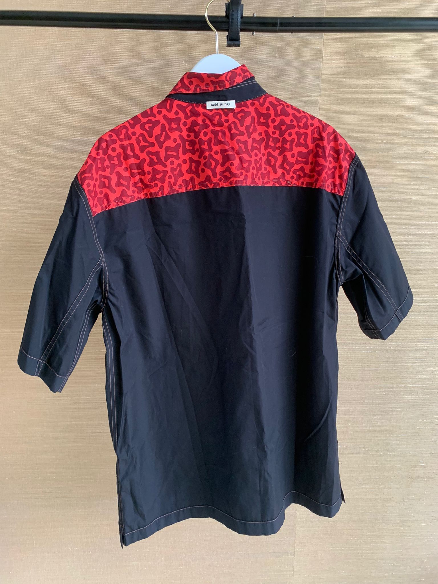 Marni Cheetah Contrast Button Up in Black Red color Size US XXL / EU 58 / 5 - 12 Thumbnail